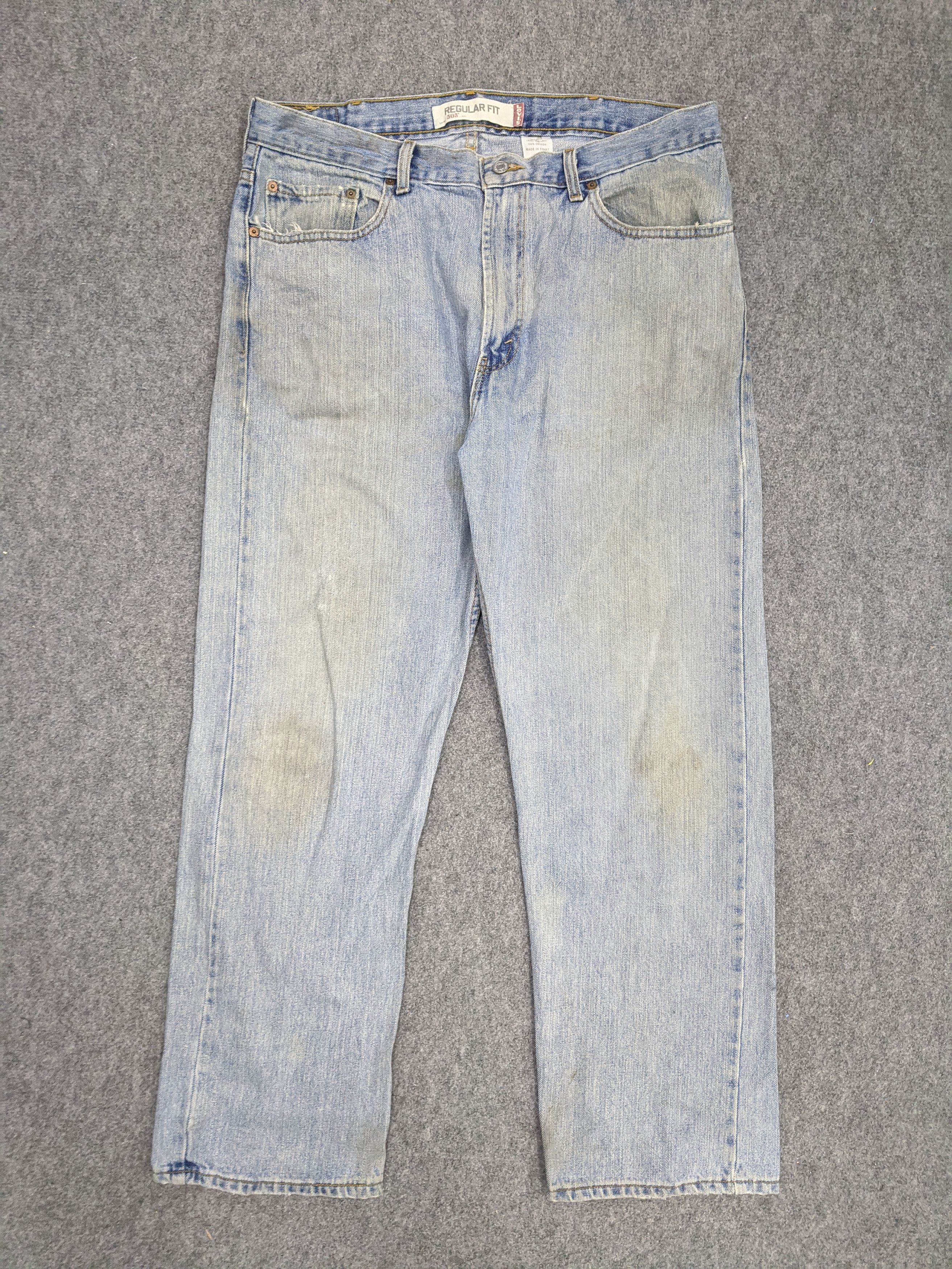 Vintage Levis 505 Faded Blue Jeans DP0698