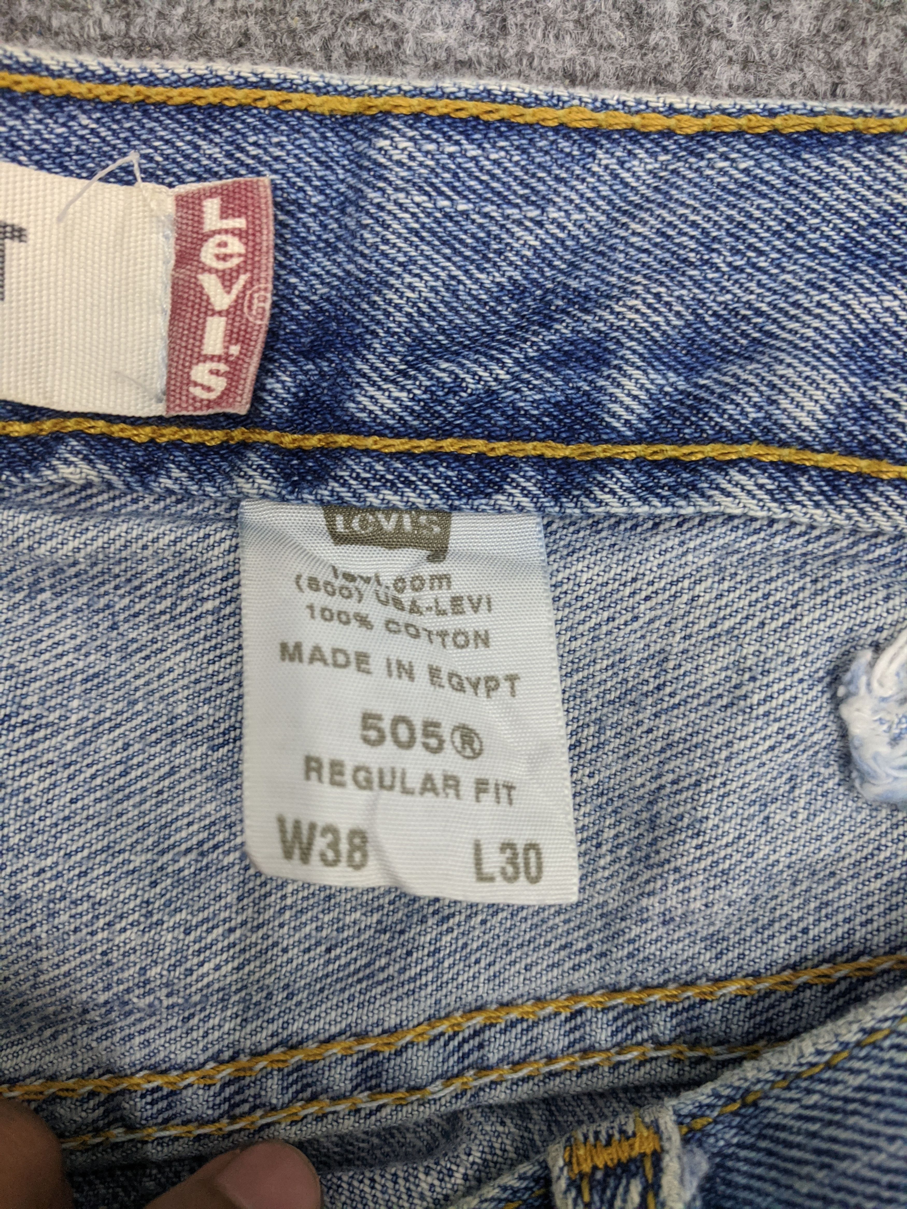 Vintage Levis 505 Faded Blue Jeans DP0698