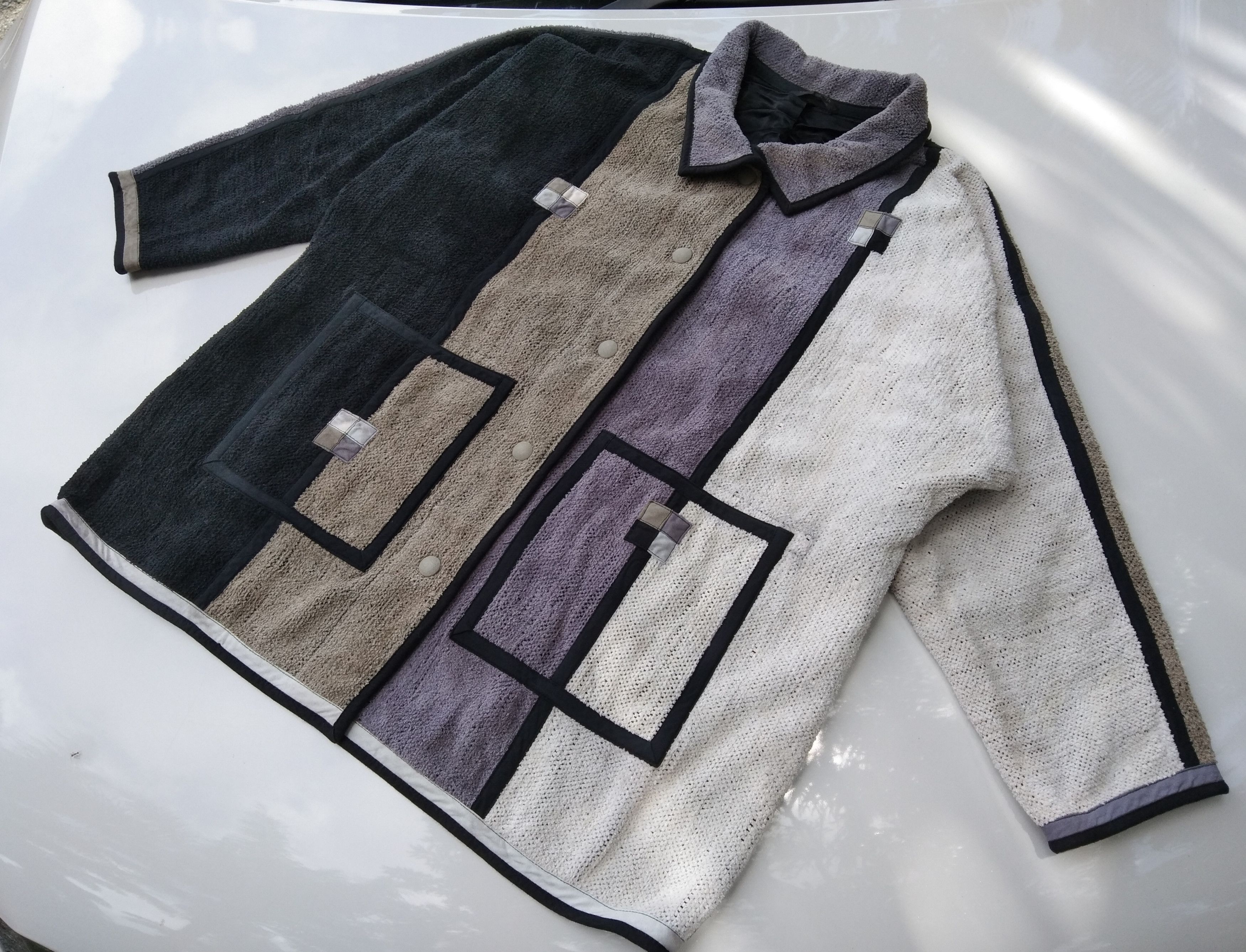 Annikki Karvinen × Designer ANNIKKI KARVINEN MEN'S COLOUR BLOCK JACKET LIKE KAPITAL Size US XL / EU 56 / 4 - 7 Thumbnail