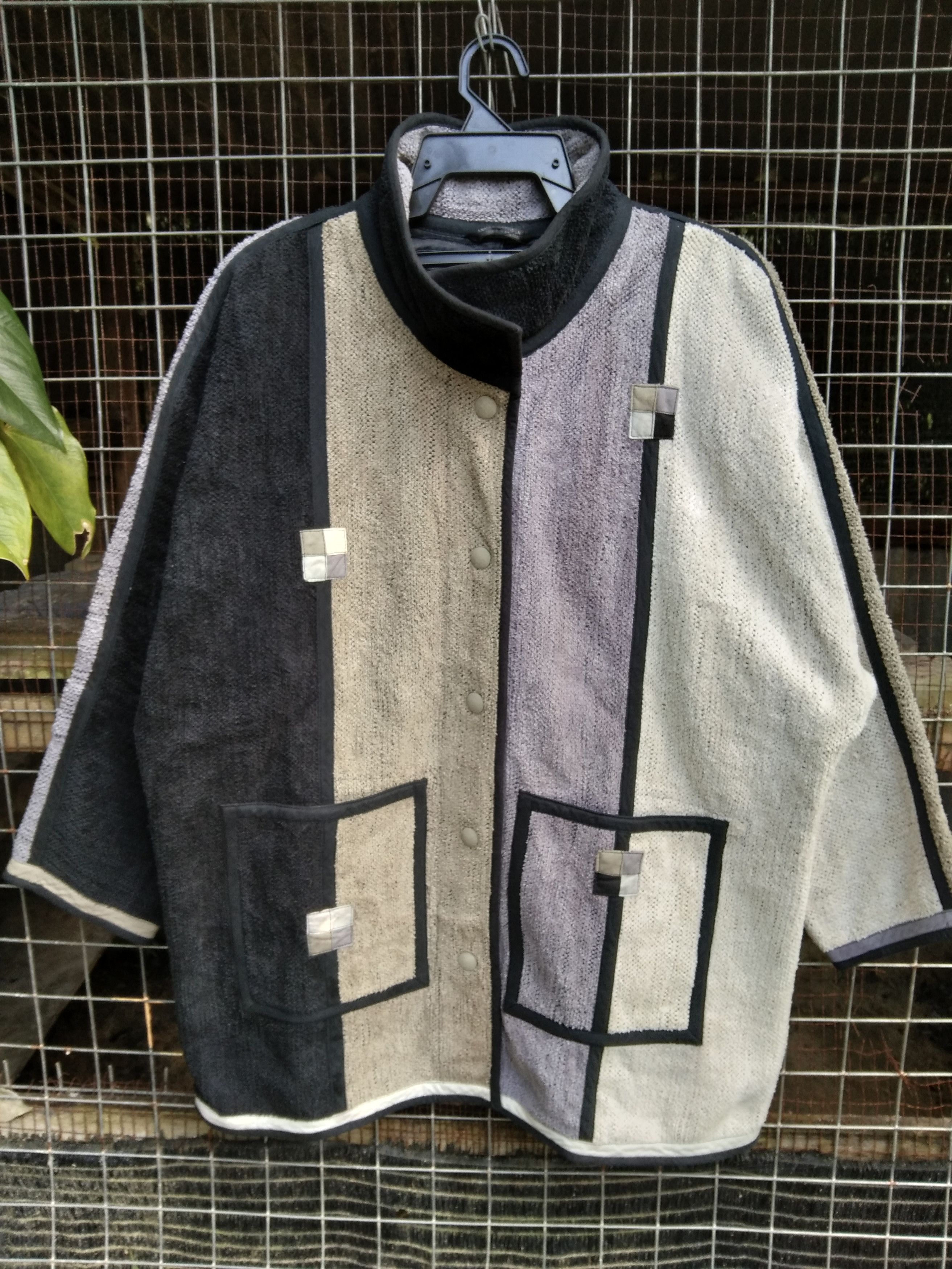 Annikki Karvinen × Designer ANNIKKI KARVINEN MEN'S COLOUR BLOCK JACKET LIKE KAPITAL Size US XL / EU 56 / 4 - 2 Thumbnail