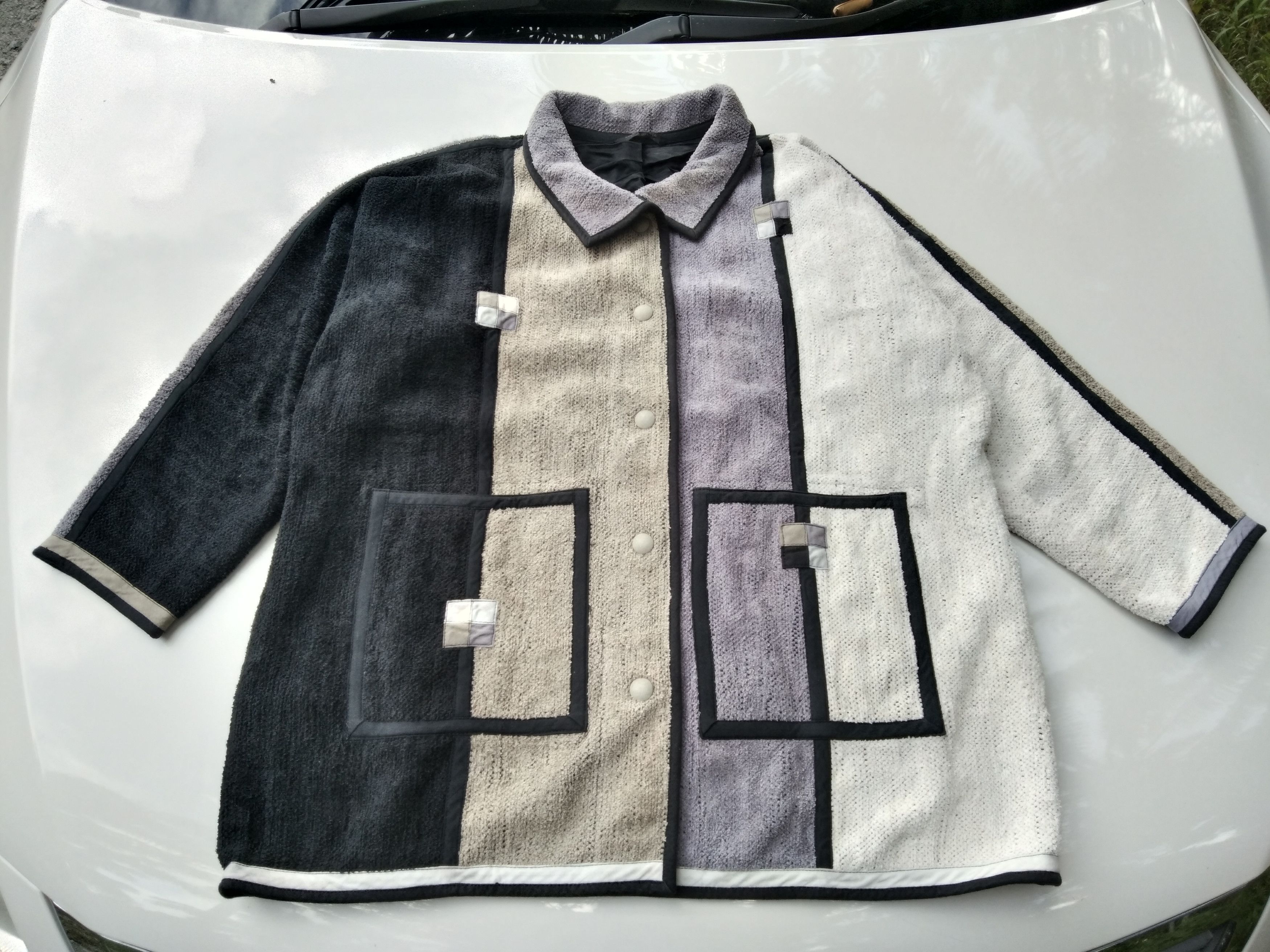 Annikki Karvinen × Designer ANNIKKI KARVINEN MEN'S COLOUR BLOCK JACKET LIKE KAPITAL Size US XL / EU 56 / 4 - 8 Thumbnail