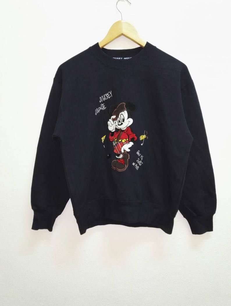 Cartoon Network Vintage Sweatshirt Mickey mouse rare embroidered big logo Size US M / EU 48-50 / 2 - 1 Thumbnail