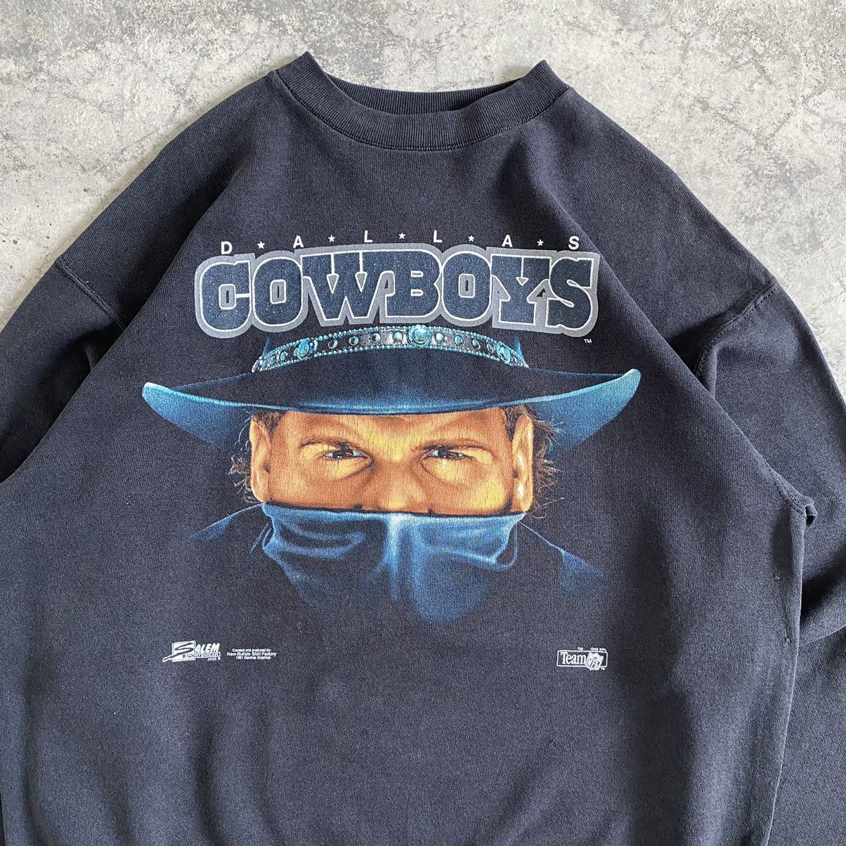 NFL Vintage 90’s NFL Dallas Cowboys Crewneck Faded Sweatshirt Size US L / EU 52-54 / 3 - 4 Thumbnail