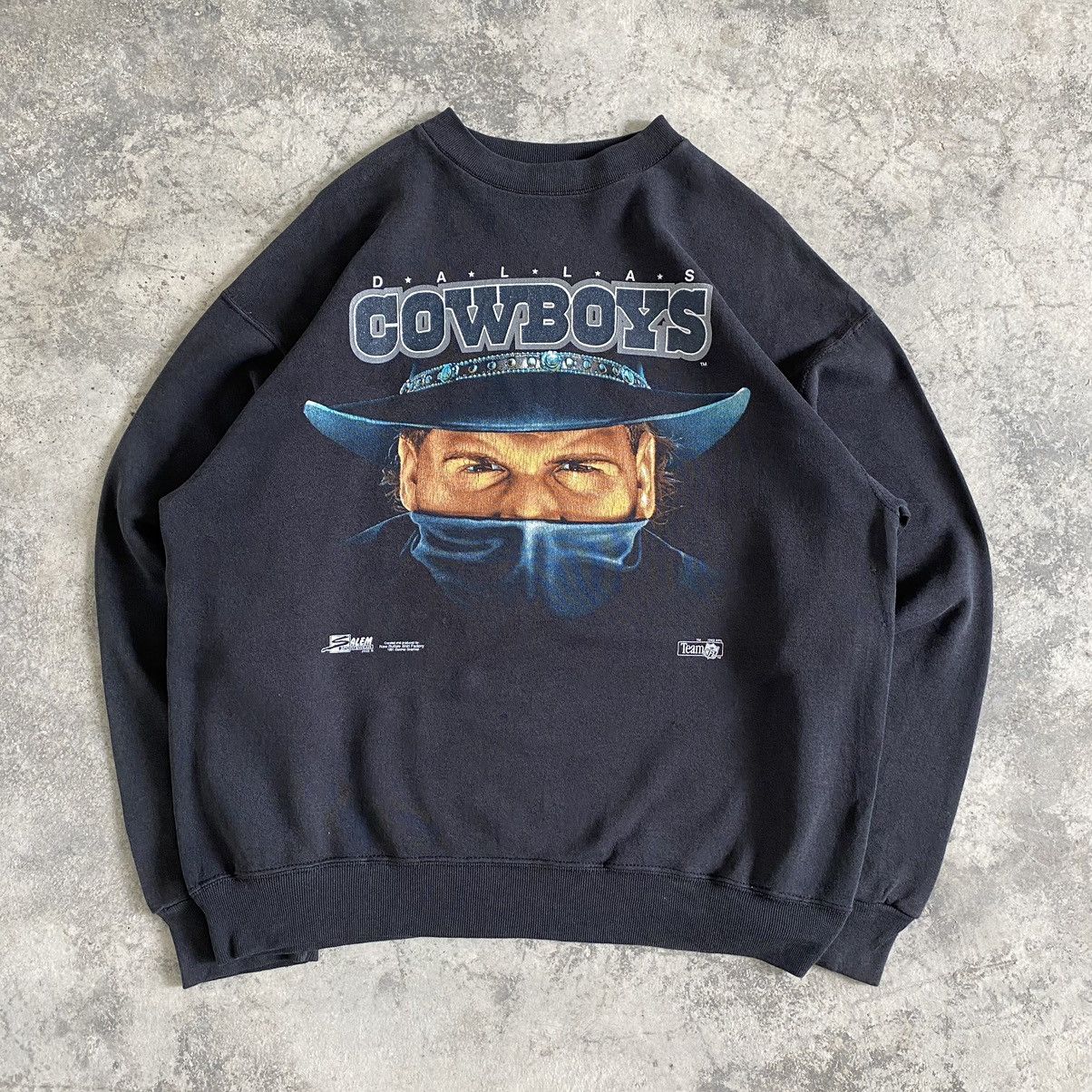 NFL Vintage 90’s NFL Dallas Cowboys Crewneck Faded Sweatshirt Size US L / EU 52-54 / 3 - 3 Thumbnail