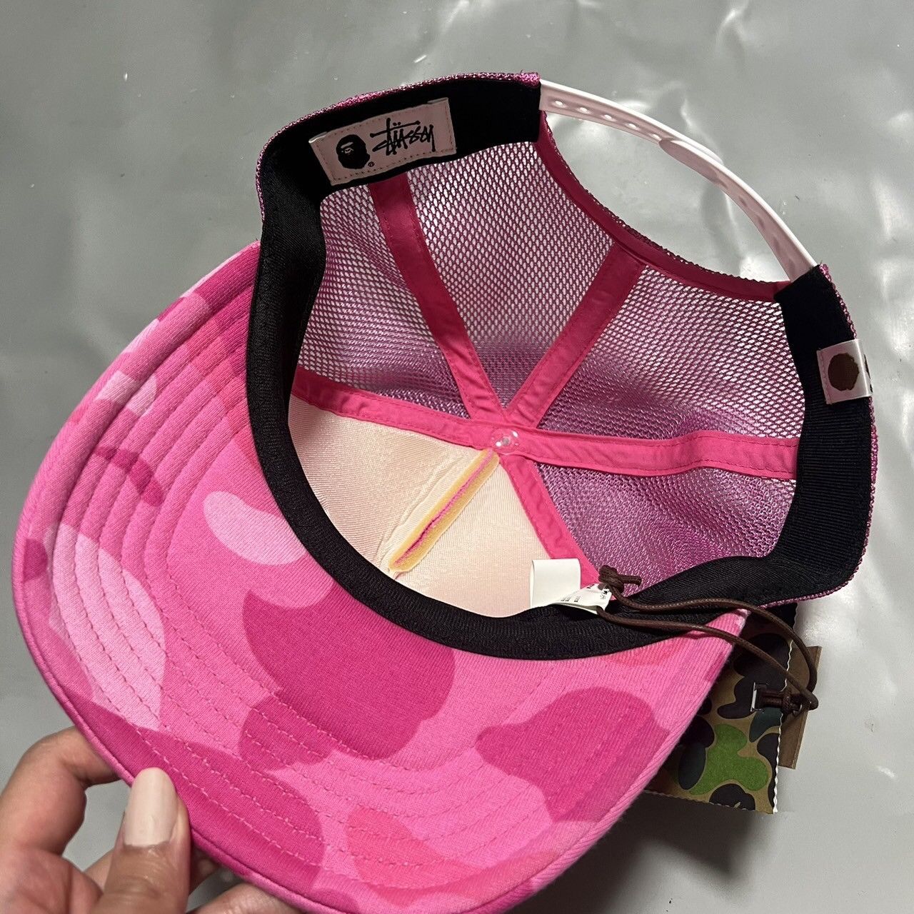 Bape × Stussy Bape x Stussy Trucker Hat Size ONE SIZE - 3 Thumbnail