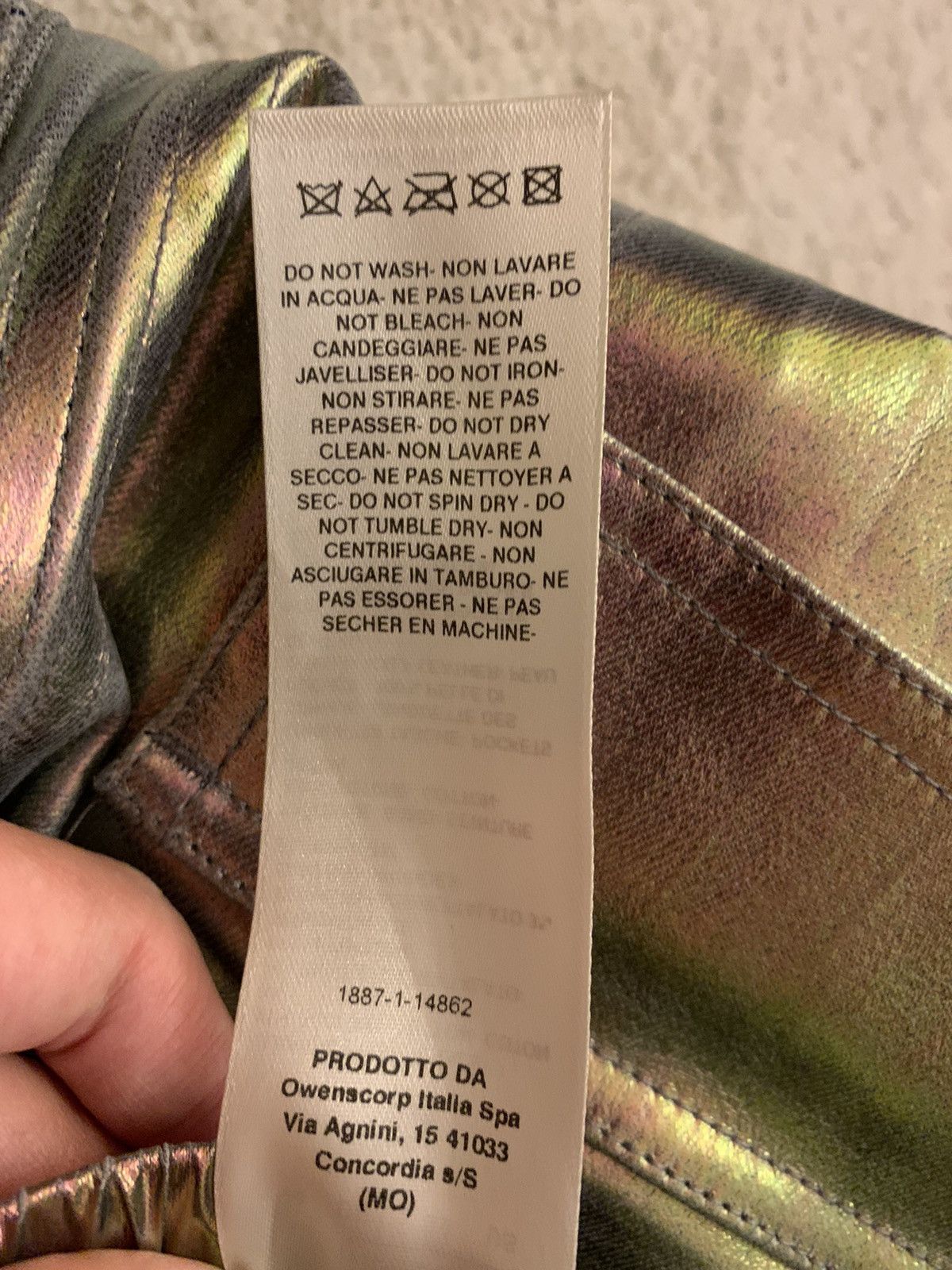 Rick Owens Rick Owens ss20 tecuatl bauhaus iridescent cargo joggers Size US 36 / EU 52 - 5 Thumbnail