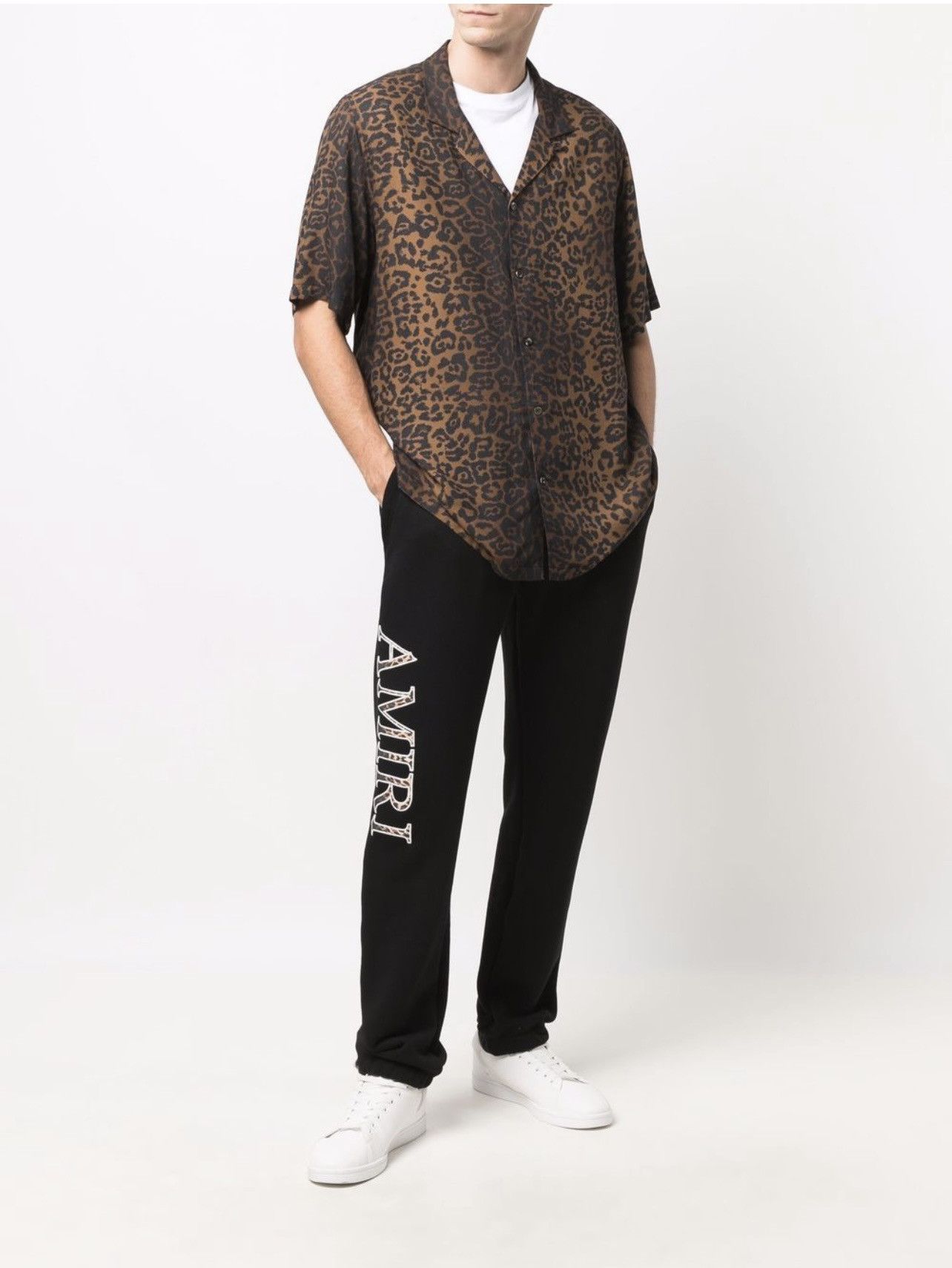 Amiri Logo Sweatpants Size US 33 - 4 Thumbnail