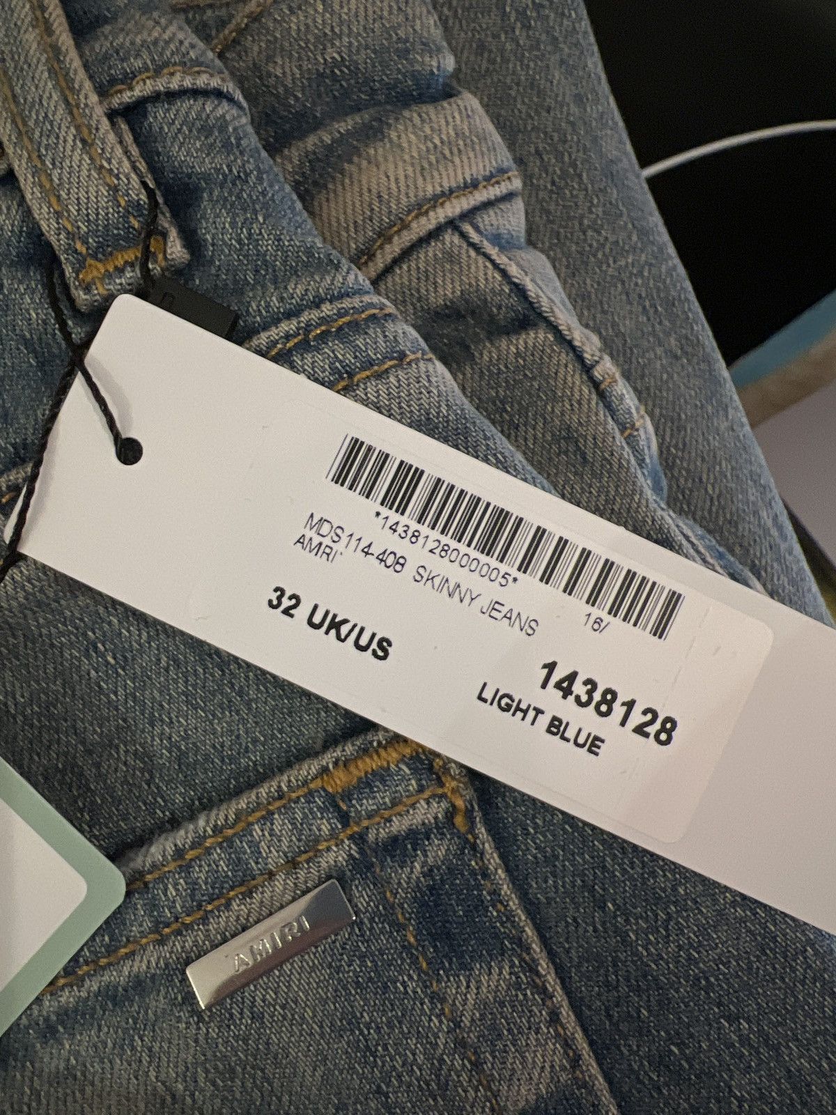 Amiri Distressed straight leg jeans Size US 32 / EU 48 - 8 Thumbnail