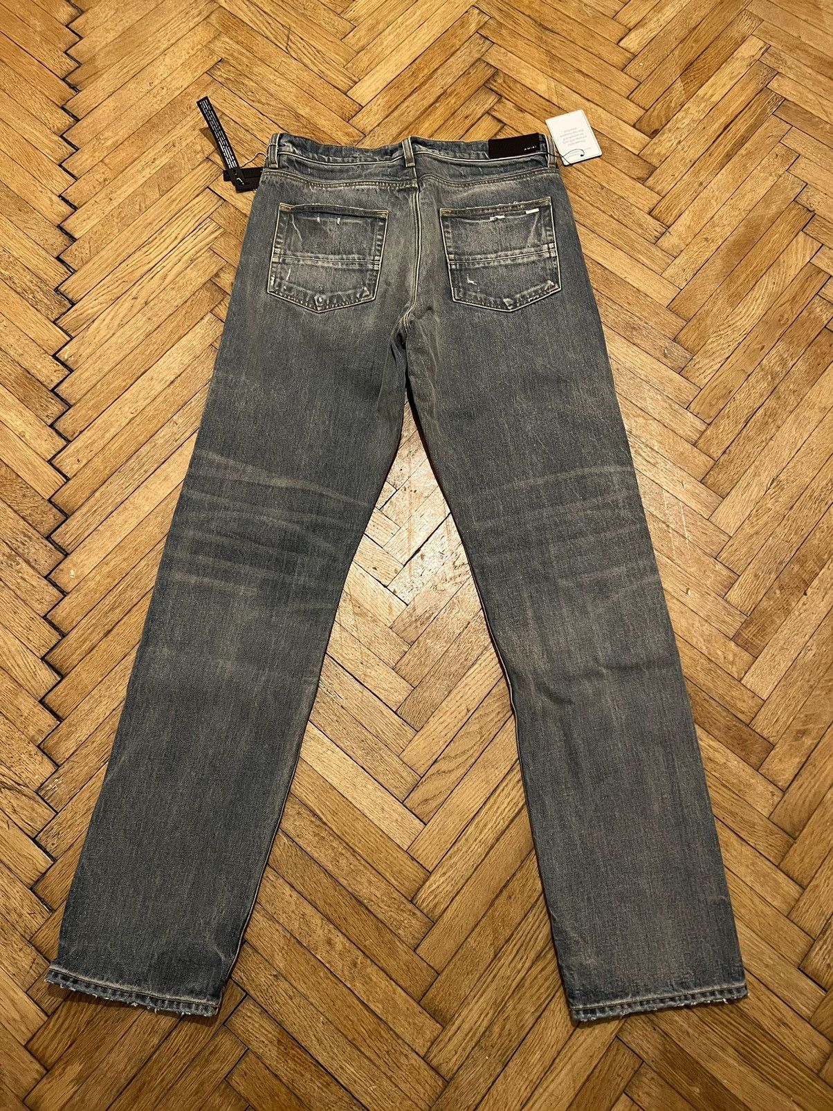Amiri Distressed straight leg jeans Size US 32 / EU 48 - 6 Thumbnail