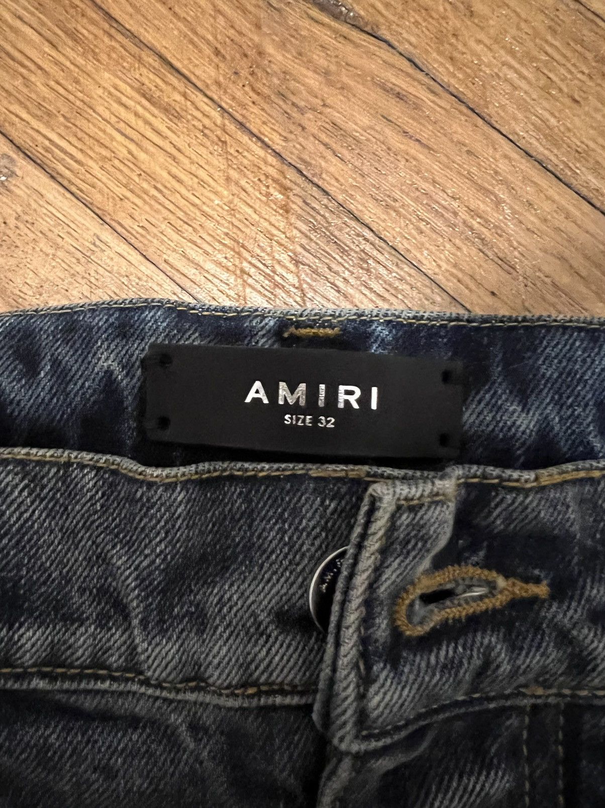 Amiri Distressed straight leg jeans Size US 32 / EU 48 - 4 Thumbnail
