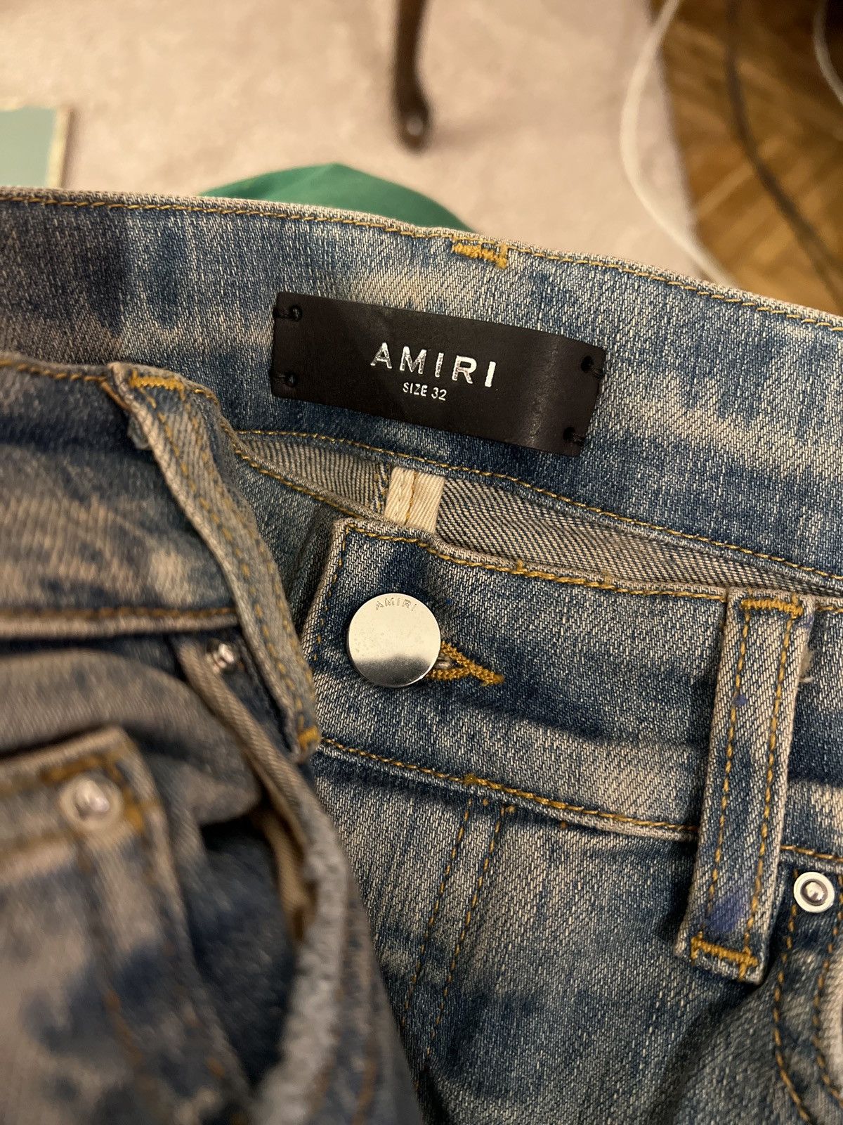 Amiri Distressed straight leg jeans Size US 32 / EU 48 - 9 Thumbnail