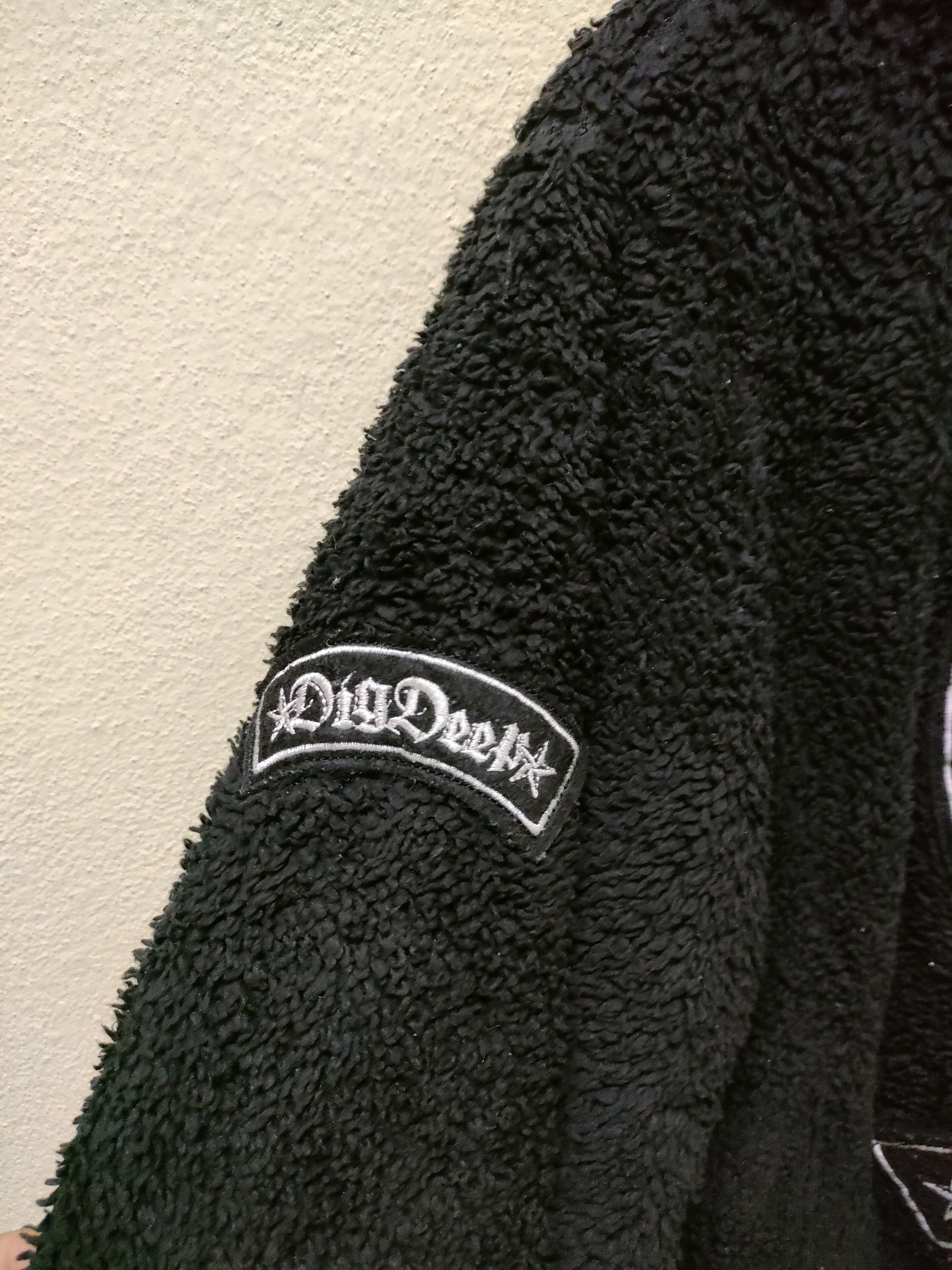 Japanese Brand Dig Deep Embroidered Skull Fleece Zipper Hoodie Size US M / EU 48-50 / 2 - 4 Thumbnail