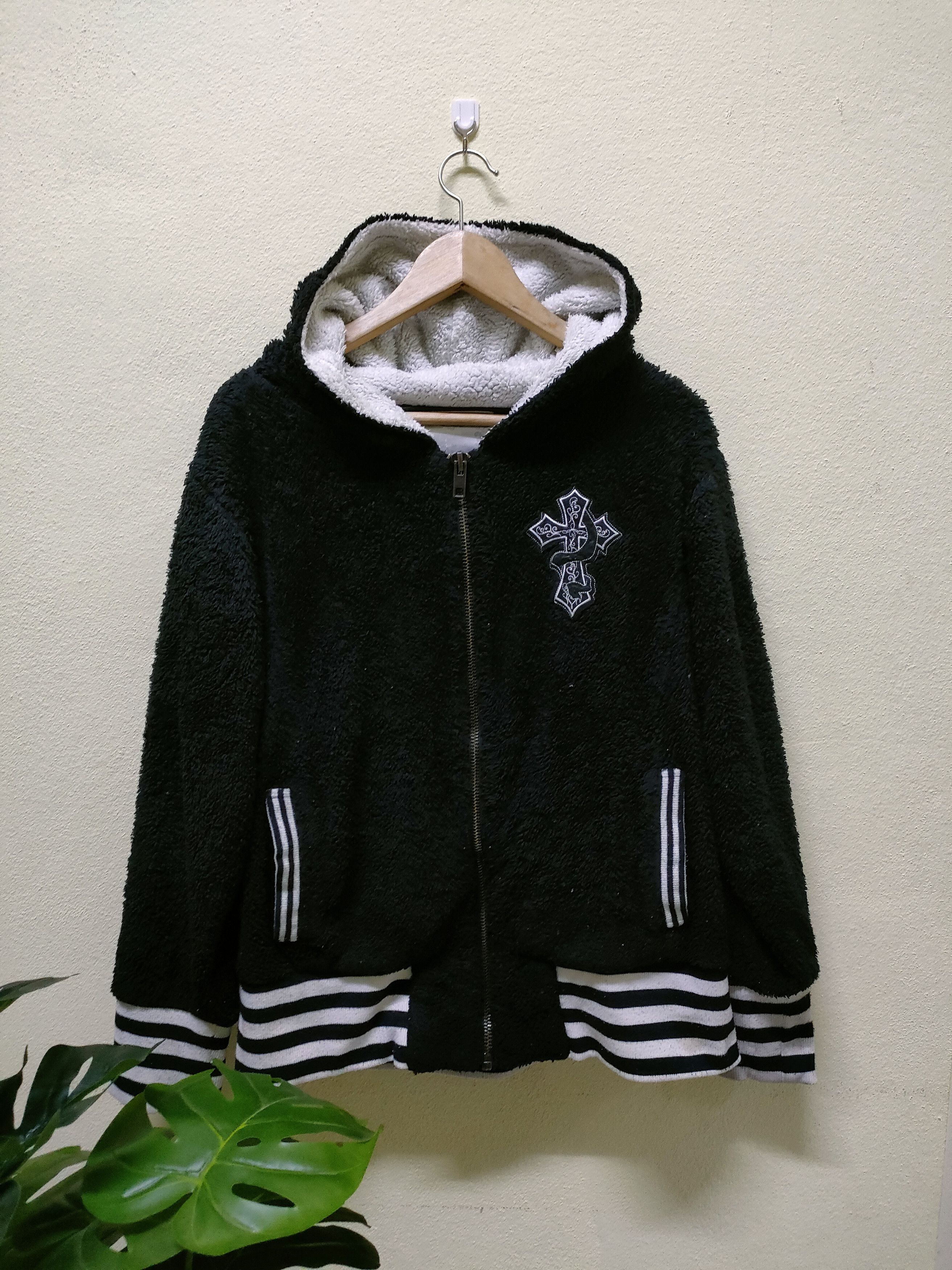 Japanese Brand Dig Deep Embroidered Skull Fleece Zipper Hoodie Size US M / EU 48-50 / 2 - 2 Thumbnail