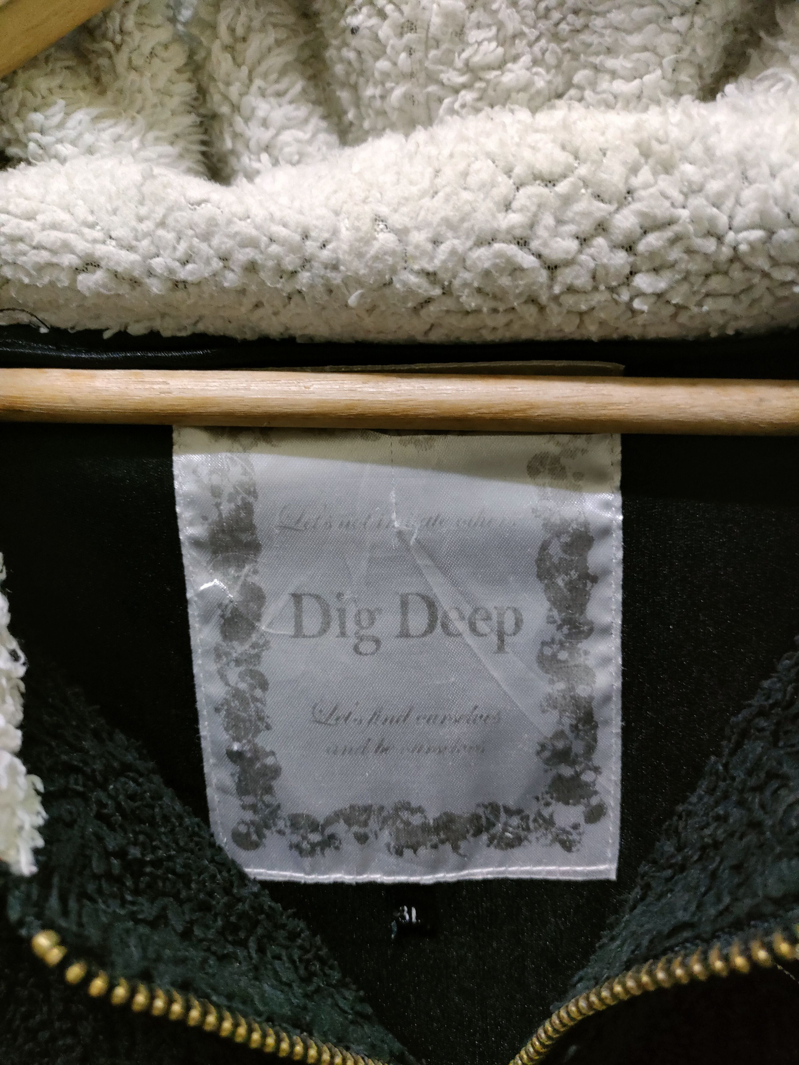 Japanese Brand Dig Deep Embroidered Skull Fleece Zipper Hoodie Size US M / EU 48-50 / 2 - 8 Thumbnail