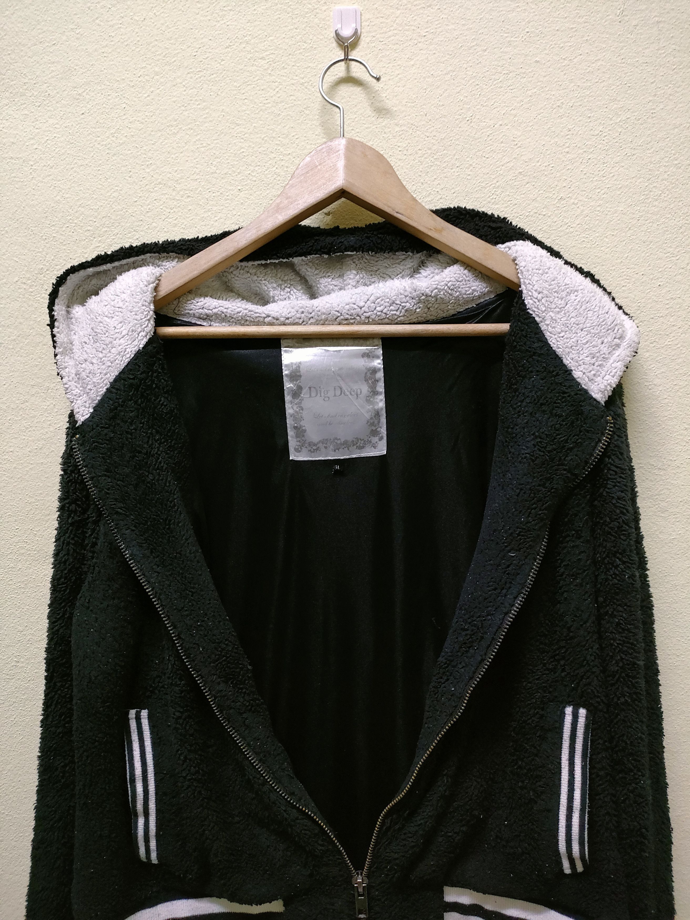 Japanese Brand Dig Deep Embroidered Skull Fleece Zipper Hoodie Size US M / EU 48-50 / 2 - 5 Thumbnail