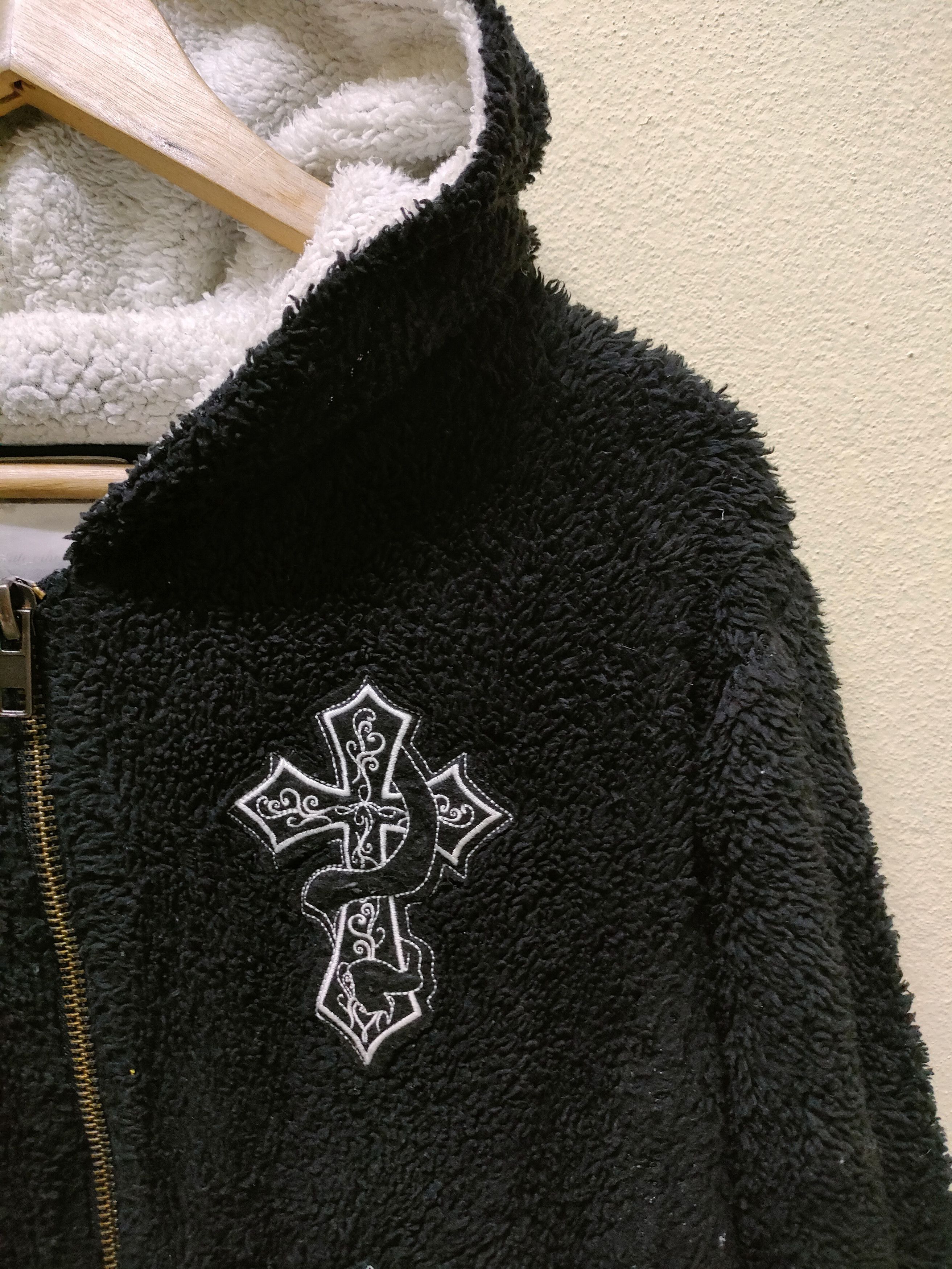 Japanese Brand Dig Deep Embroidered Skull Fleece Zipper Hoodie Size US M / EU 48-50 / 2 - 9 Thumbnail