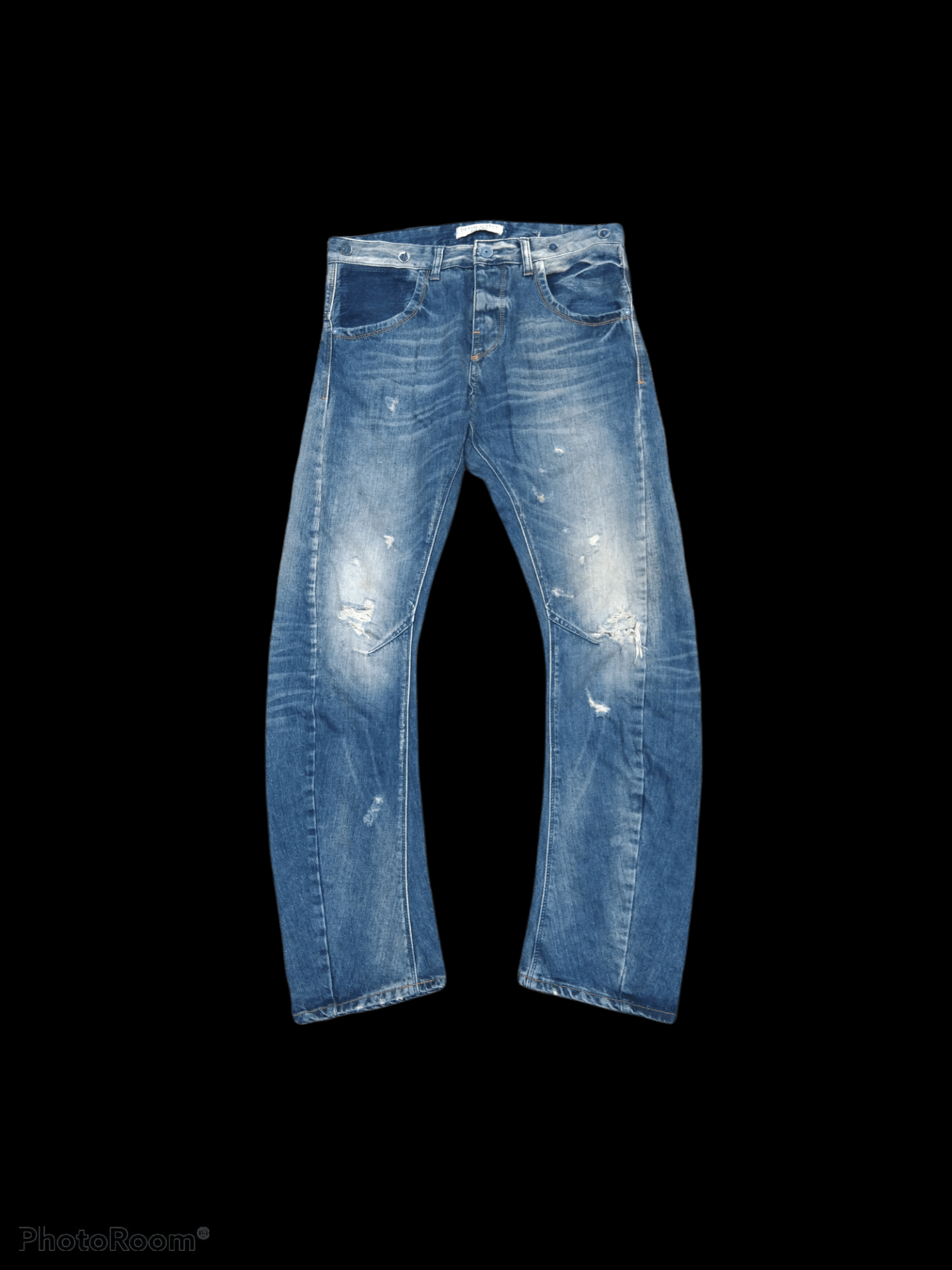Japanese Brand DiSTRESSED SEDITIONARIES CURVE JAPANESE DENIM SUPPLY BRAND Size US 34 / EU 50 - 1 Thumbnail