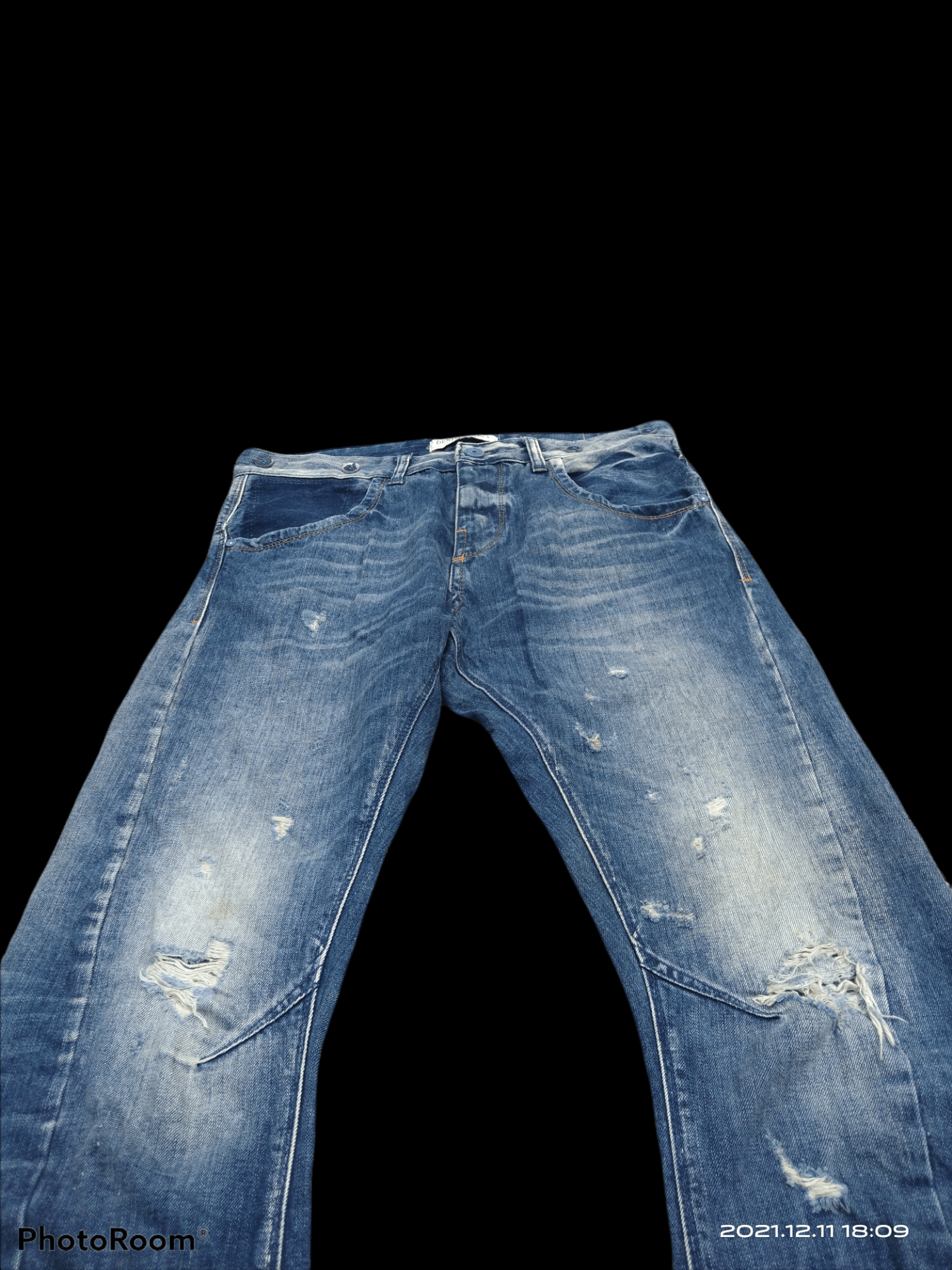 Japanese Brand DiSTRESSED SEDITIONARIES CURVE JAPANESE DENIM SUPPLY BRAND Size US 34 / EU 50 - 3 Thumbnail