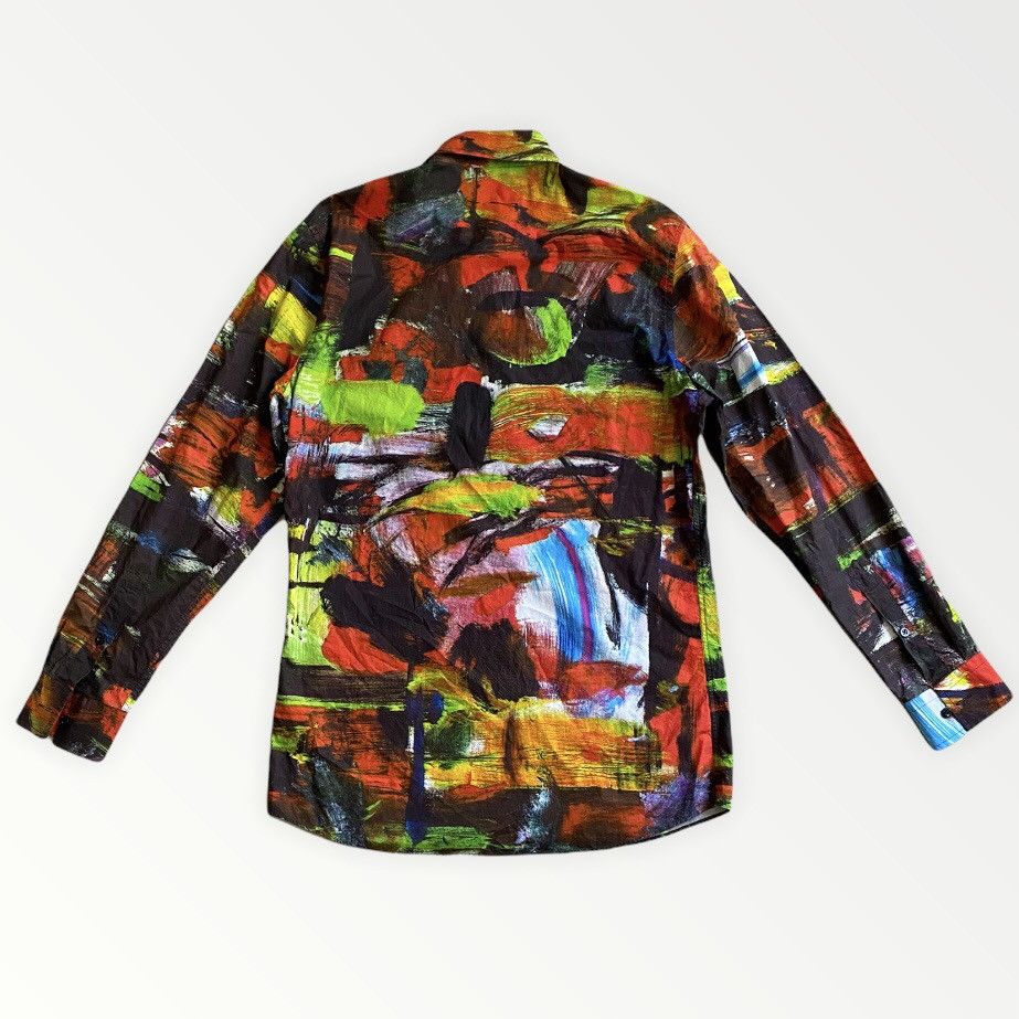 Jeremy Scott SS19 Abstract Pained Print Shirt Size US S / EU 44-46 / 1 - 2 Thumbnail