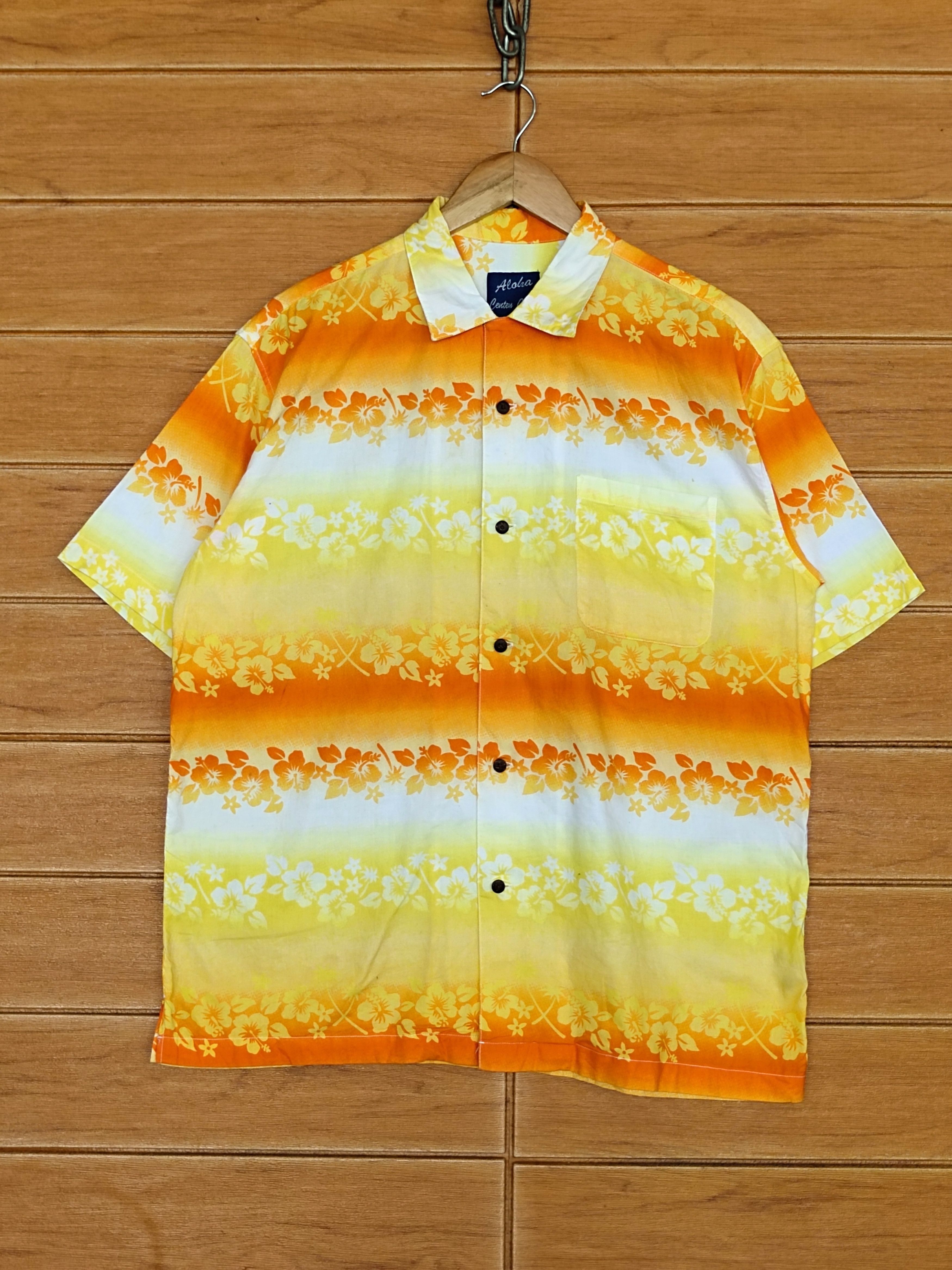 Japanese Brand Japanese Hawaiian Aloha Center Clease Hibiscus Panel Print Size US L / EU 52-54 / 3 - 1 Thumbnail