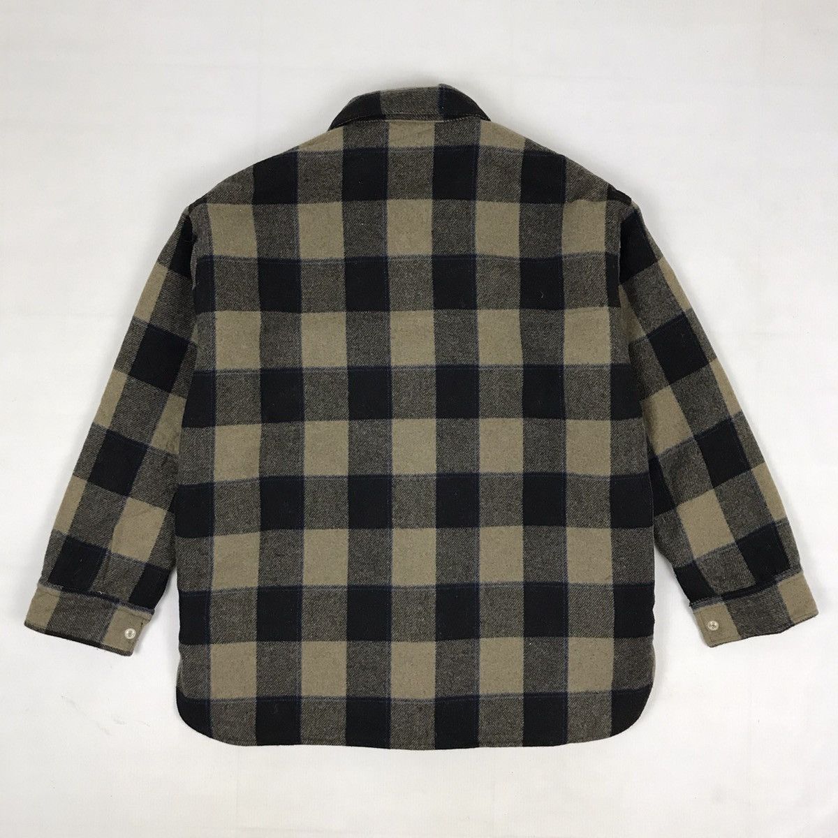 Pendleton × Vintage Vintage Fleece Pendleton Shadow Plaid Button Up Shirt Size US XL / EU 56 / 4 - 5 Thumbnail
