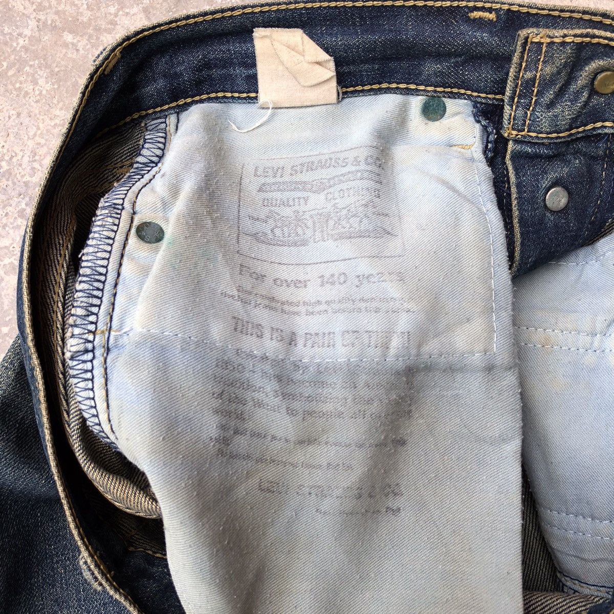 Levi's Vintage Clothing × Vintage Vintage Levis 503B big E selvedge redline Size US 29 - 12 Thumbnail