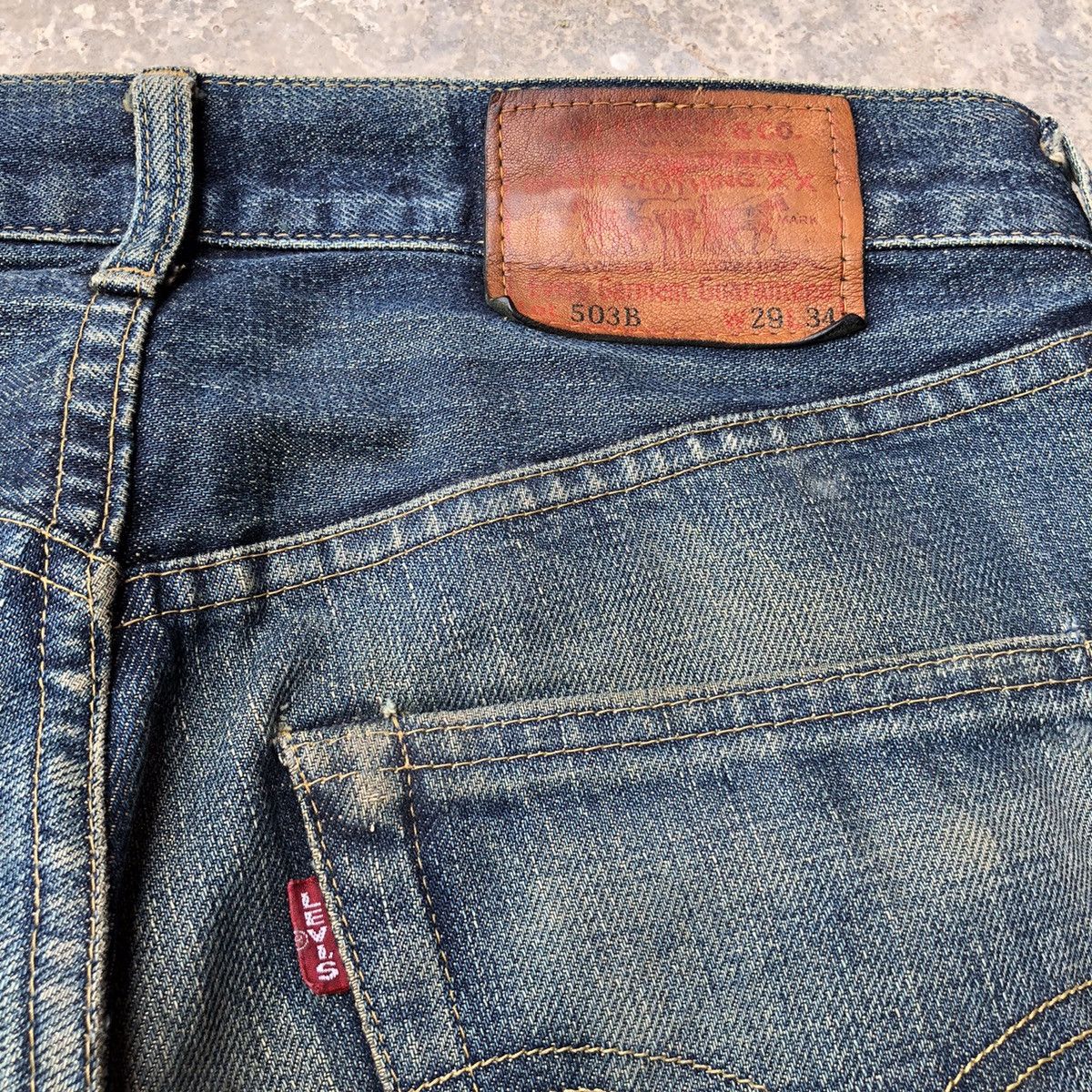 Levi's Vintage Clothing × Vintage Vintage Levis 503B big E selvedge redline Size US 29 - 10 Thumbnail
