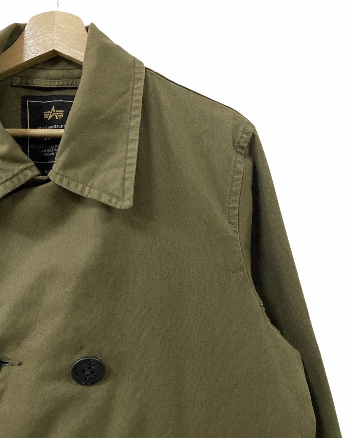 Alpha Industries × Vintage Alpha Industries Peacoat Double Breasted Jacket Size US M / EU 48-50 / 2 - 8 Thumbnail