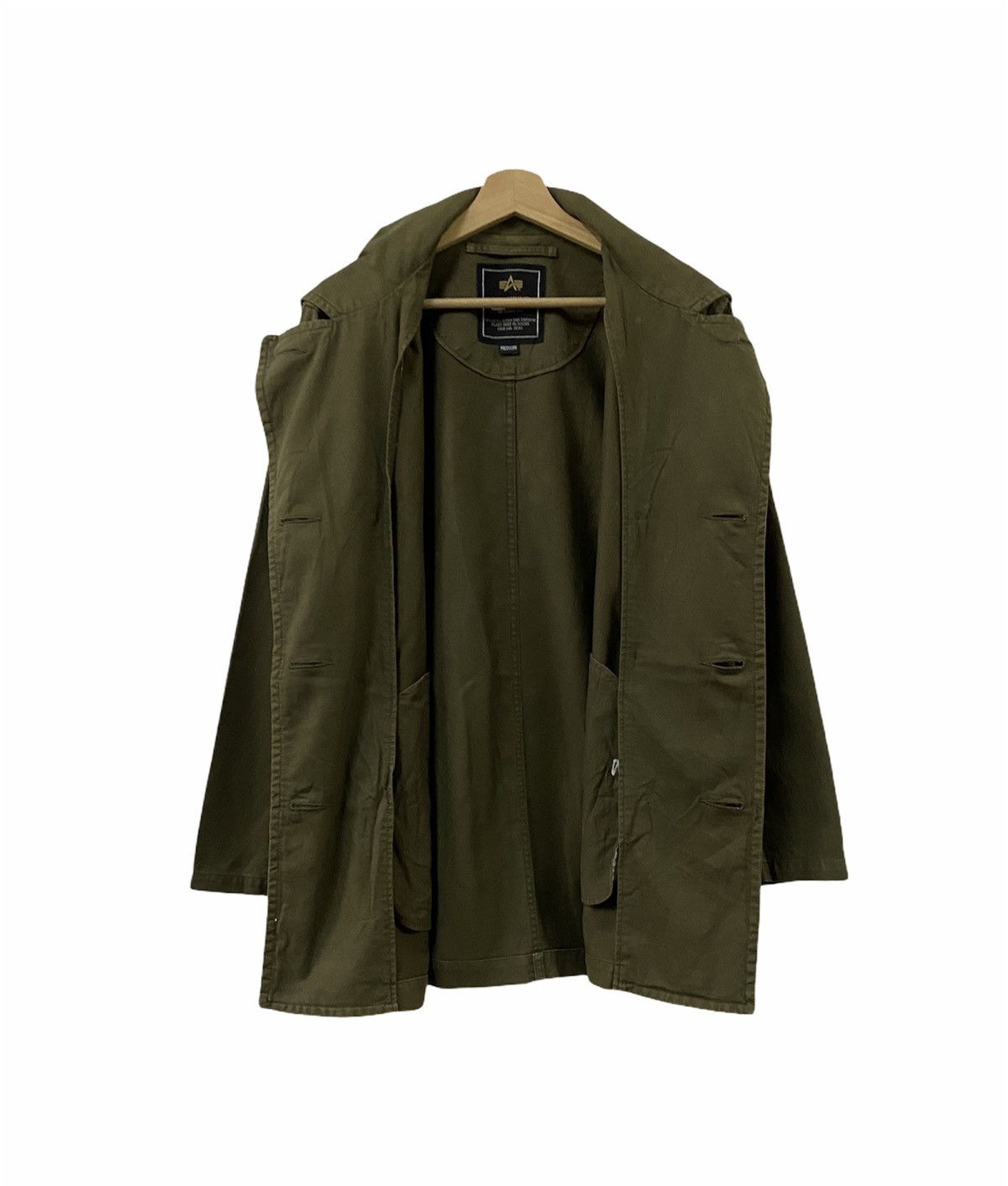 Alpha Industries × Vintage Alpha Industries Peacoat Double Breasted Jacket Size US M / EU 48-50 / 2 - 13 Thumbnail
