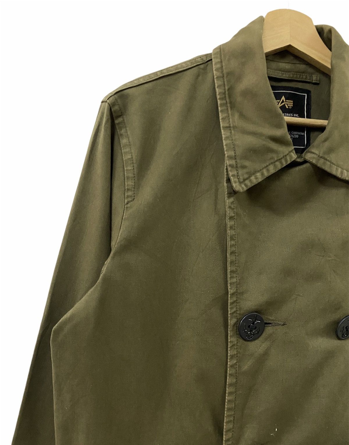 Alpha Industries × Vintage Alpha Industries Peacoat Double Breasted Jacket Size US M / EU 48-50 / 2 - 7 Thumbnail