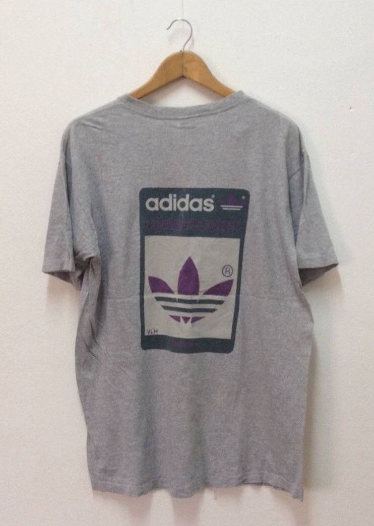 Adidas × Vintage ADIDAS Box Logo France Casual TShirt Made in Usa Size M Size US M / EU 48-50 / 2 - 1 Thumbnail