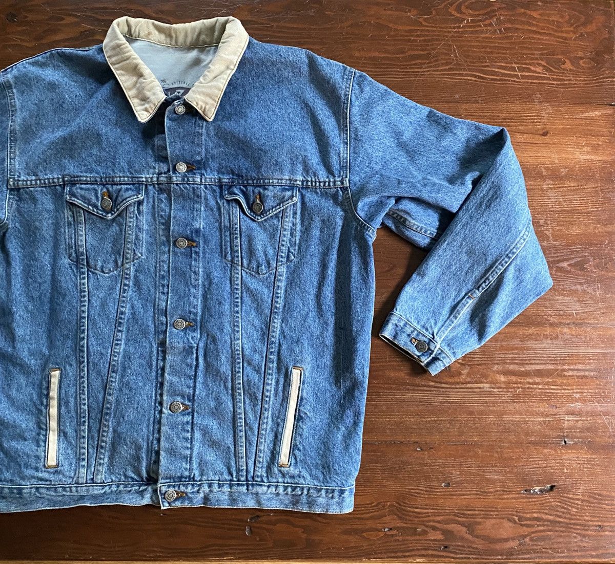 Arizona Jean Co. × Vintage Vintage ‘91 Arizona Jean Company Denim Jacket Size US L / EU 52-54 / 3 - 1 Thumbnail
