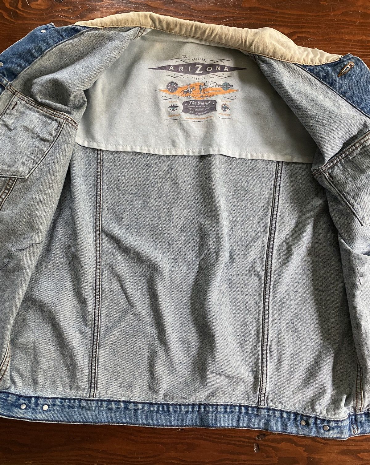 Arizona Jean Co. × Vintage Vintage ‘91 Arizona Jean Company Denim Jacket Size US L / EU 52-54 / 3 - 13 Thumbnail
