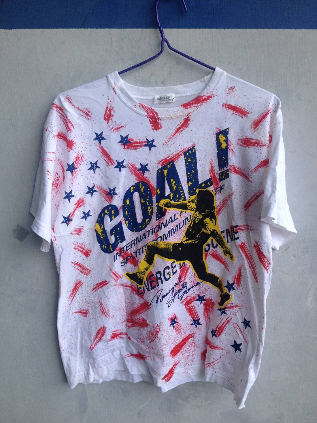 Vintage Vintage Kosugi "GOAL!" Soccer Graphic T-Shirt – Size 160 Size US M / EU 48-50 / 2 - 1 Thumbnail