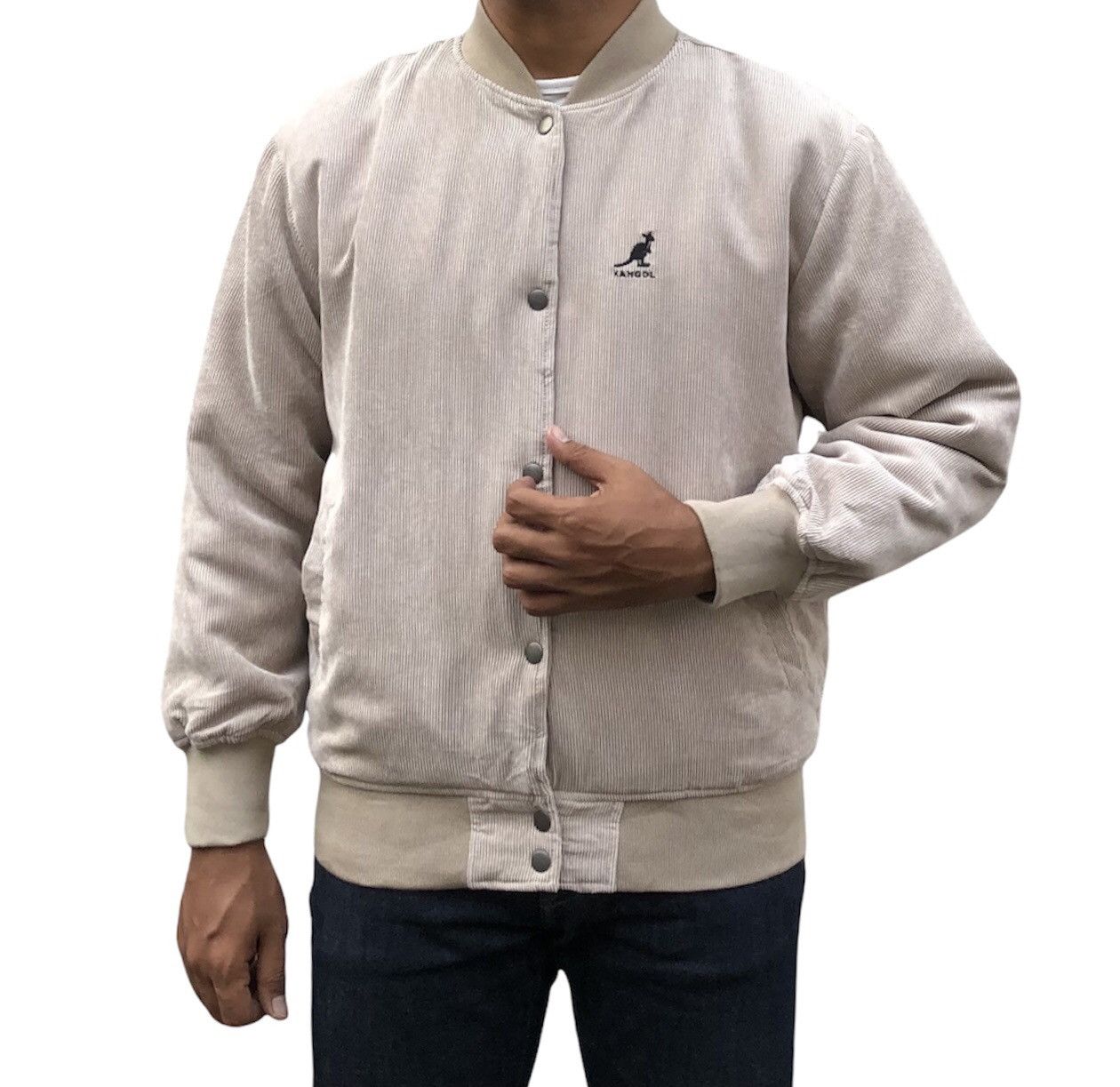 Kangol Vintage Kangol Conduroy Light Puffer Varsity Jacket Size US M / EU 48-50 / 2 - 3 Thumbnail
