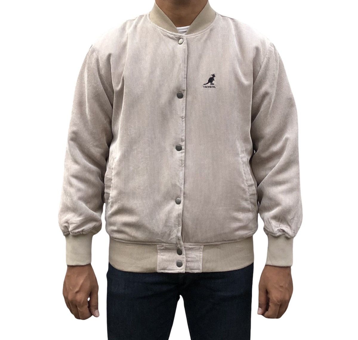 Kangol Vintage Kangol Conduroy Light Puffer Varsity Jacket Size US M / EU 48-50 / 2 - 2 Thumbnail
