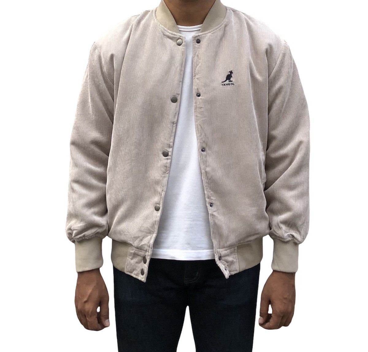 Kangol Vintage Kangol Conduroy Light Puffer Varsity Jacket Size US M / EU 48-50 / 2 - 1 Thumbnail