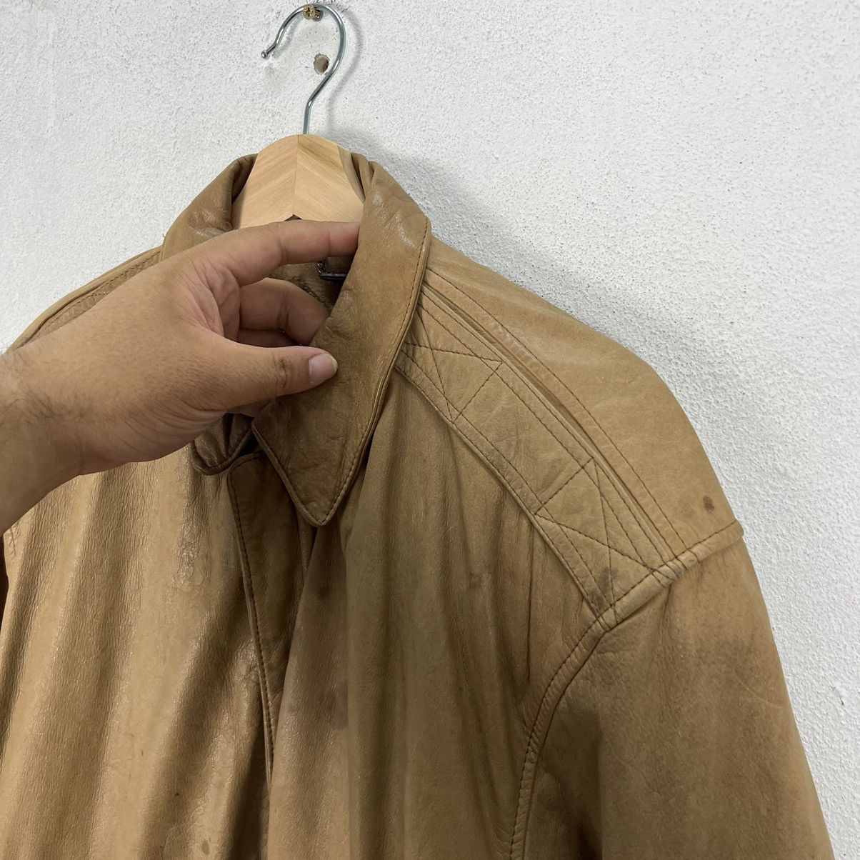 Genuine Leather VINTAGE PELLE NEWYORK MILANO GENUINE LEATHER BOMBER JACKET Size US S / EU 44-46 / 1 - 8 Thumbnail