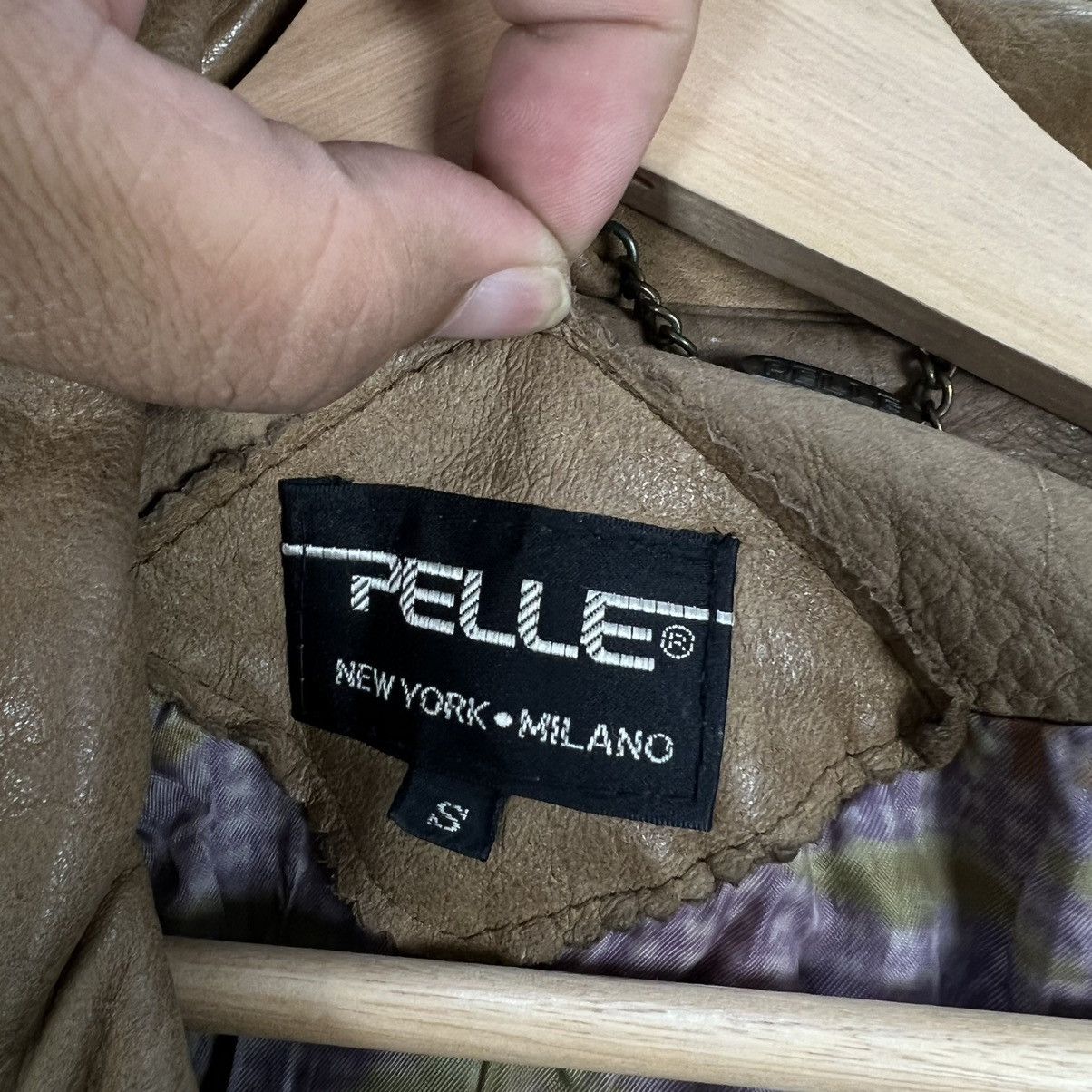 Genuine Leather VINTAGE PELLE NEWYORK MILANO GENUINE LEATHER BOMBER JACKET Size US S / EU 44-46 / 1 - 13 Thumbnail