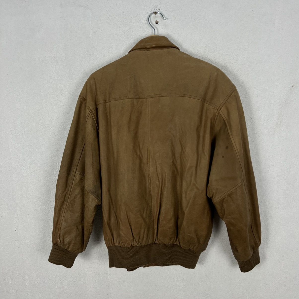 Genuine Leather VINTAGE PELLE NEWYORK MILANO GENUINE LEATHER BOMBER JACKET Size US S / EU 44-46 / 1 - 9 Thumbnail