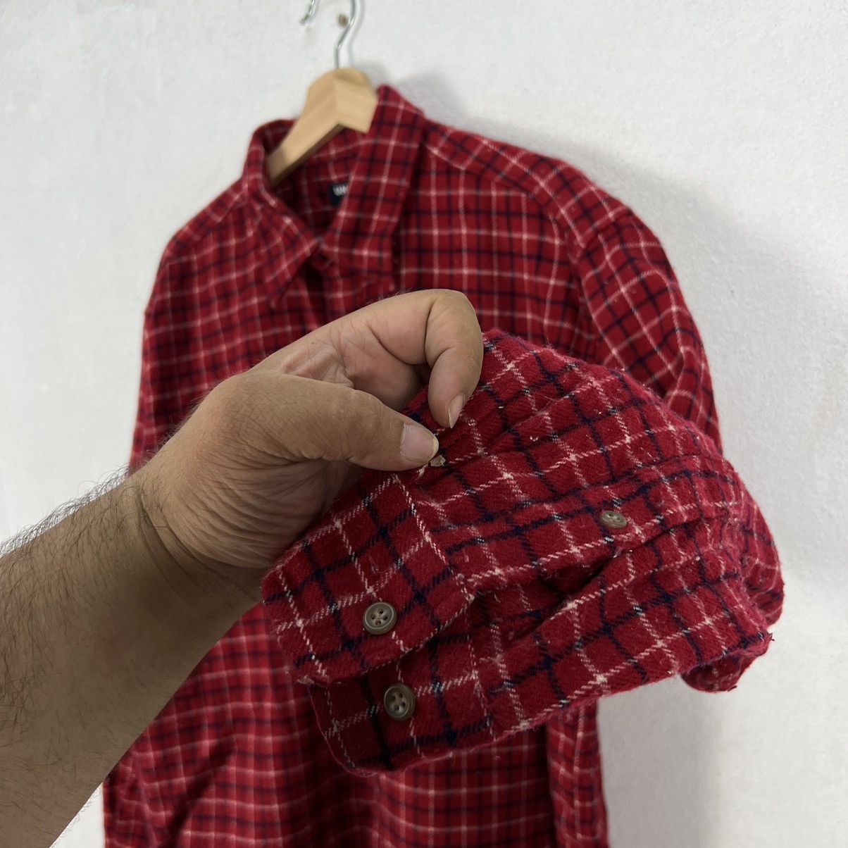 Flannel × Japanese Brand RARE TARTAN DESIGN FLANNEL LIGHT JACKET UNIQLO Size US XL / EU 56 / 4 - 7 Thumbnail