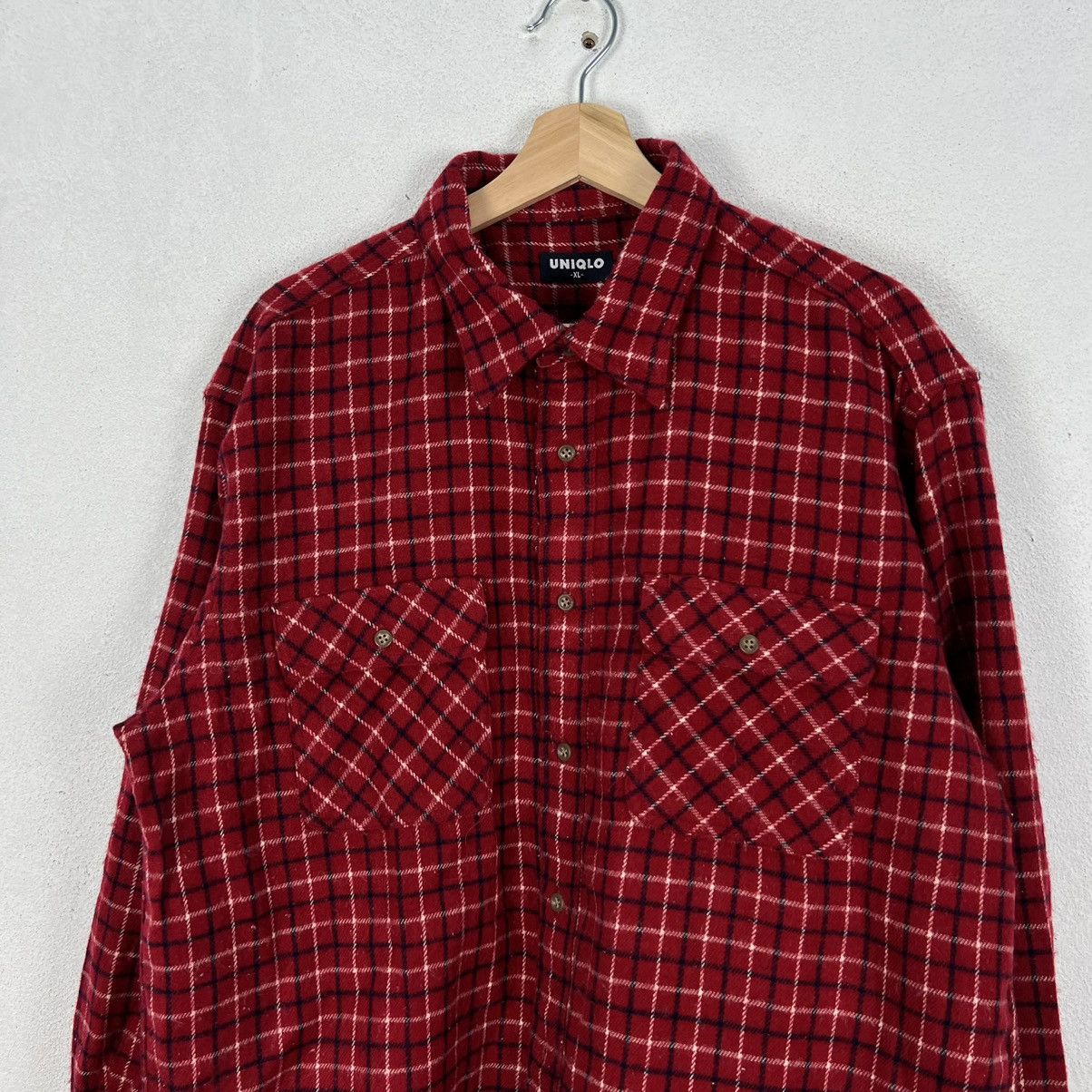 Flannel × Japanese Brand RARE TARTAN DESIGN FLANNEL LIGHT JACKET UNIQLO Size US XL / EU 56 / 4 - 3 Thumbnail
