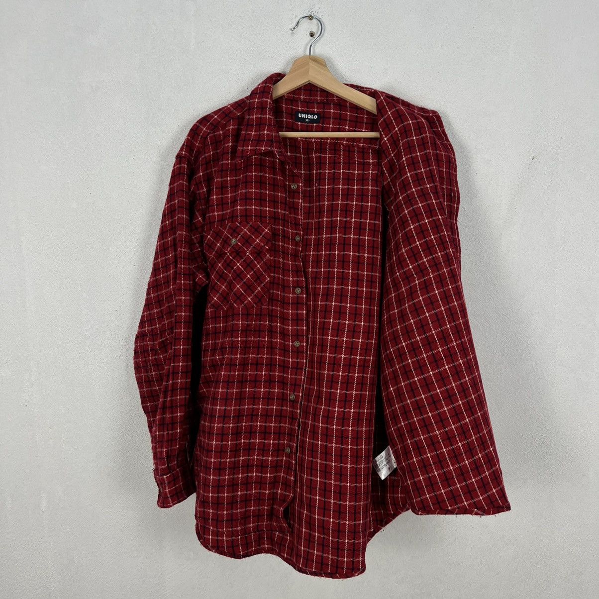 Flannel × Japanese Brand RARE TARTAN DESIGN FLANNEL LIGHT JACKET UNIQLO Size US XL / EU 56 / 4 - 9 Thumbnail