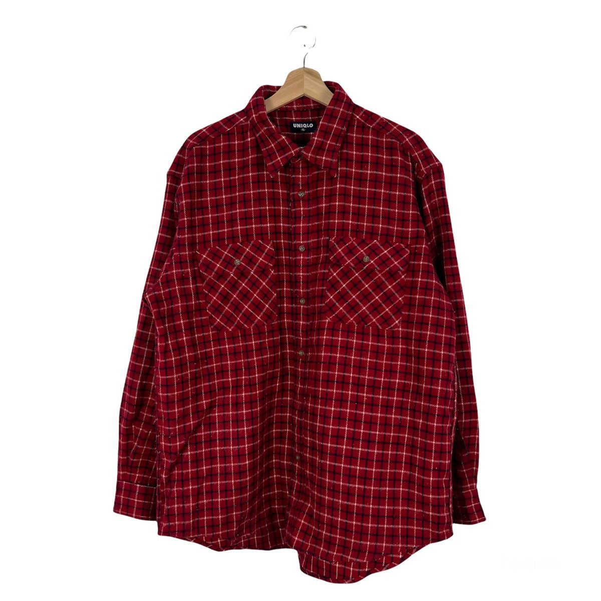 Flannel × Japanese Brand RARE TARTAN DESIGN FLANNEL LIGHT JACKET UNIQLO Size US XL / EU 56 / 4 - 1 Thumbnail