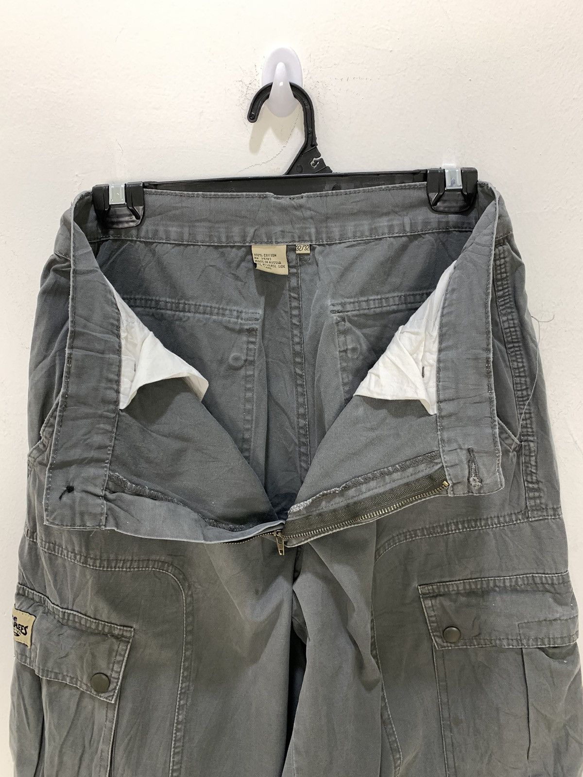 Japanese Brand Vtg 80s LEE DUNGAREE Parachute Multipocket Flight CargoPant Size US 31 - 15 Thumbnail