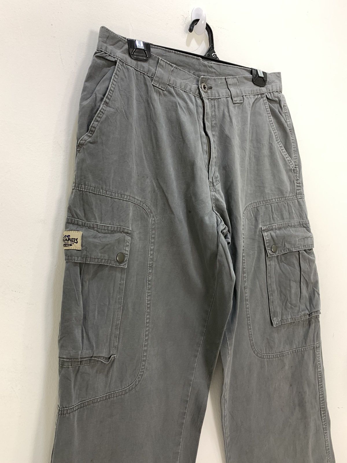 Japanese Brand Vtg 80s LEE DUNGAREE Parachute Multipocket Flight CargoPant Size US 31 - 6 Thumbnail