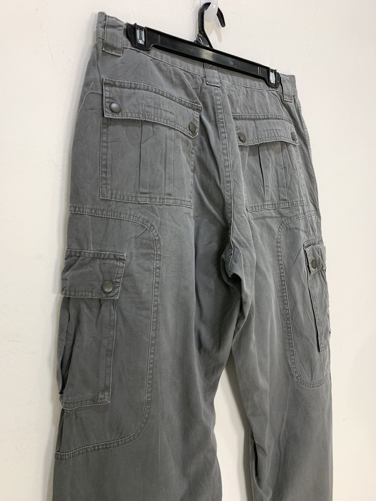 Japanese Brand Vtg 80s LEE DUNGAREE Parachute Multipocket Flight CargoPant Size US 31 - 12 Thumbnail