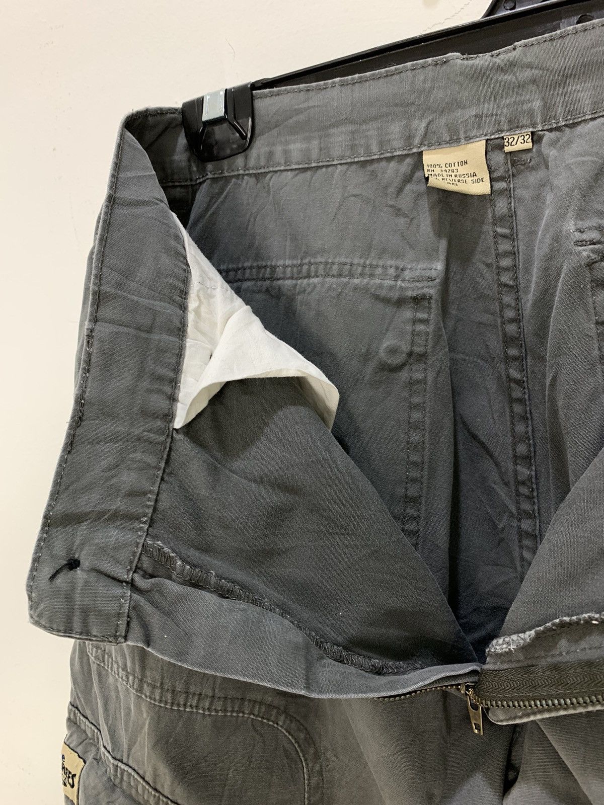 Japanese Brand Vtg 80s LEE DUNGAREE Parachute Multipocket Flight CargoPant Size US 31 - 16 Thumbnail