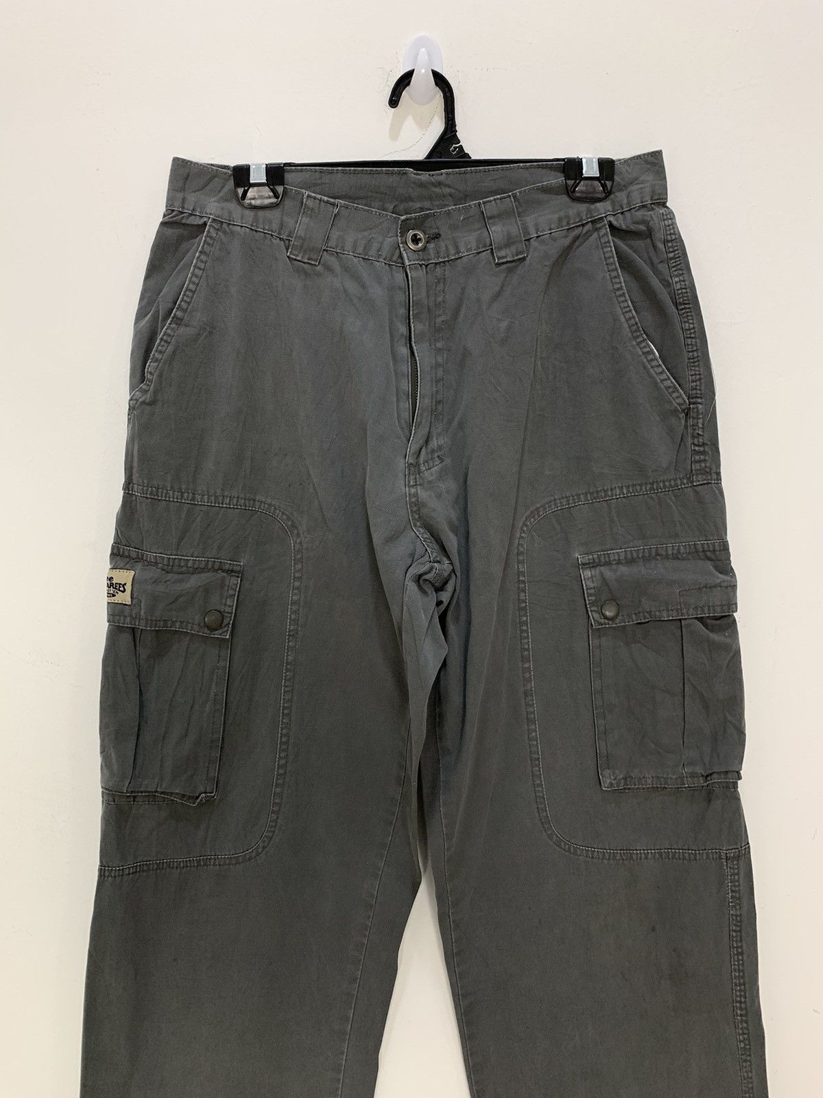 Japanese Brand Vtg 80s LEE DUNGAREE Parachute Multipocket Flight CargoPant Size US 31 - 4 Thumbnail