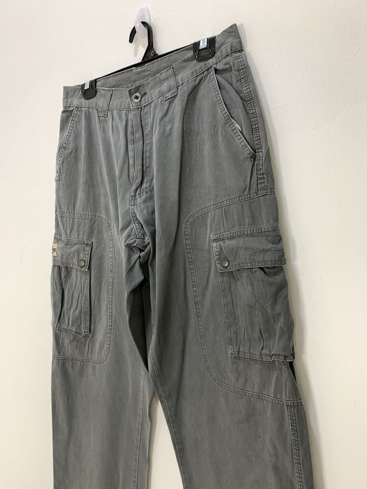 Japanese Brand Vtg 80s LEE DUNGAREE Parachute Multipocket Flight CargoPant Size US 31 - 7 Thumbnail